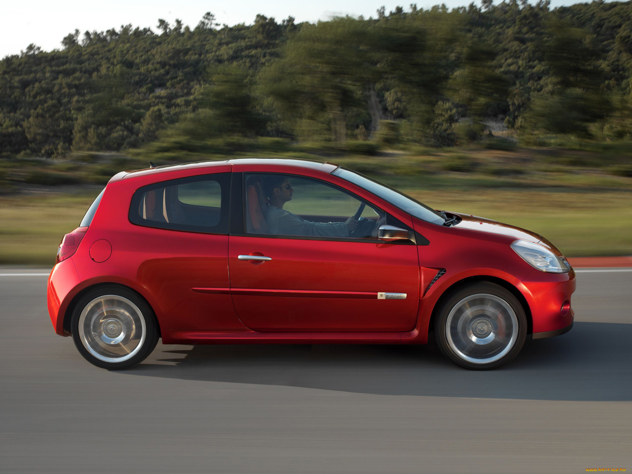 автомобили, renault, sport, clio, concept, 2005г, красный