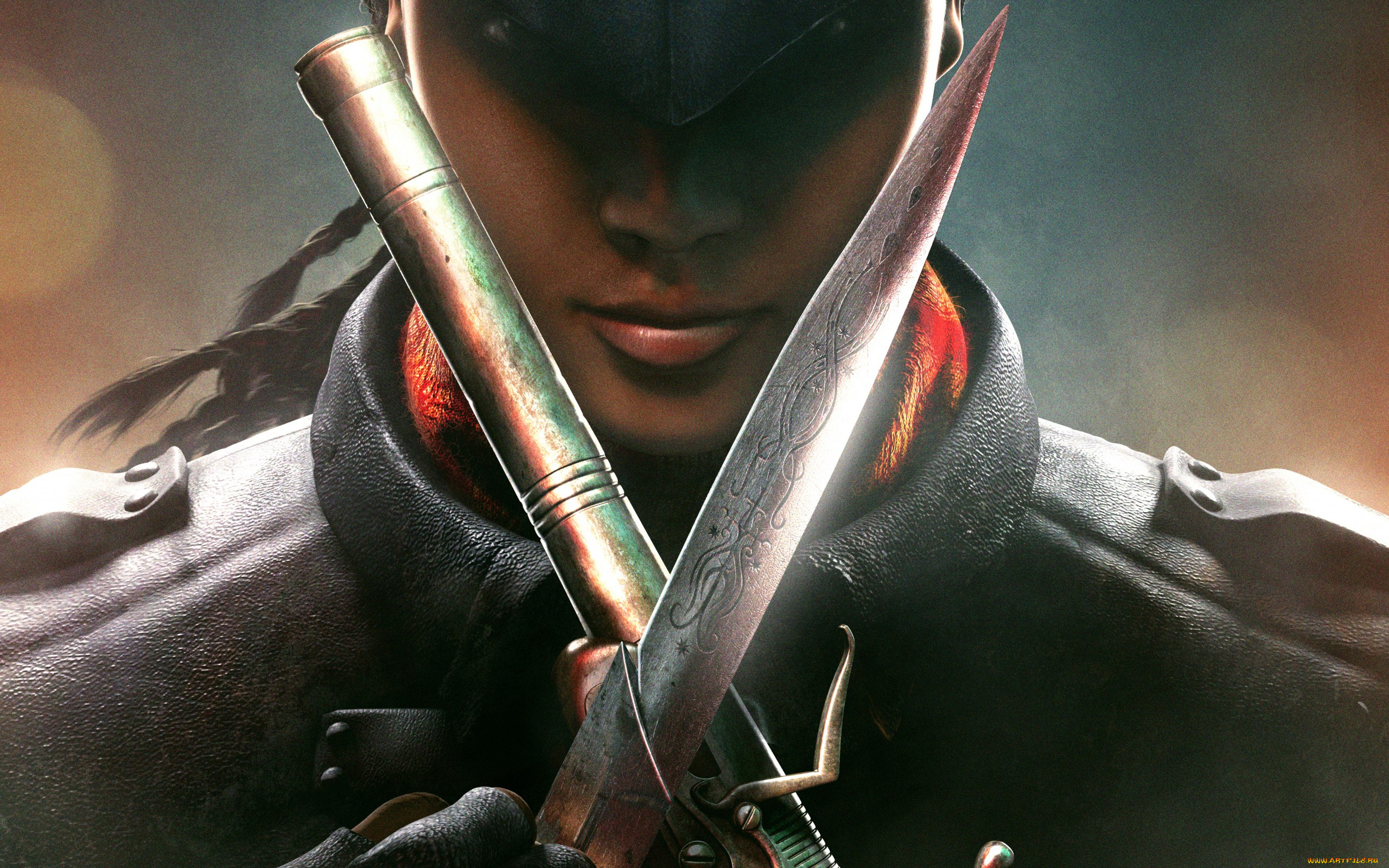 видео, игры, assassin`s, creed, iii, , liberation, девушка, игра, liberation, нож, эвелин, пистоль, треуголка, creed, assassins