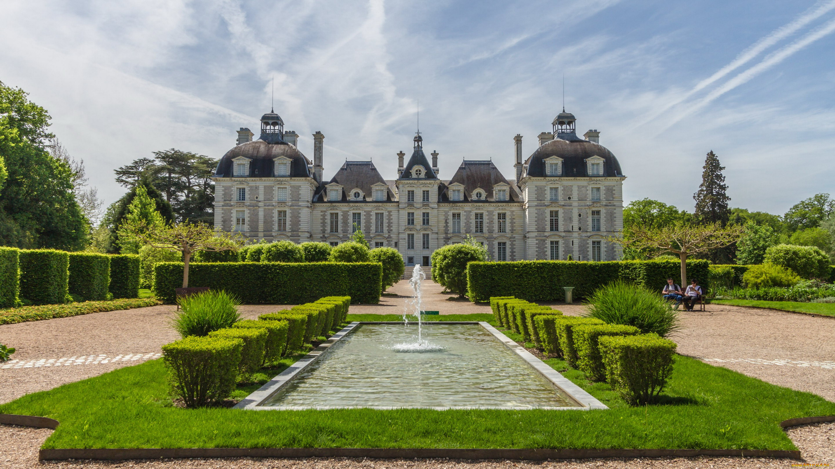 chateau, de, cheverny, города, замки, франции, chateau, de, cheverny