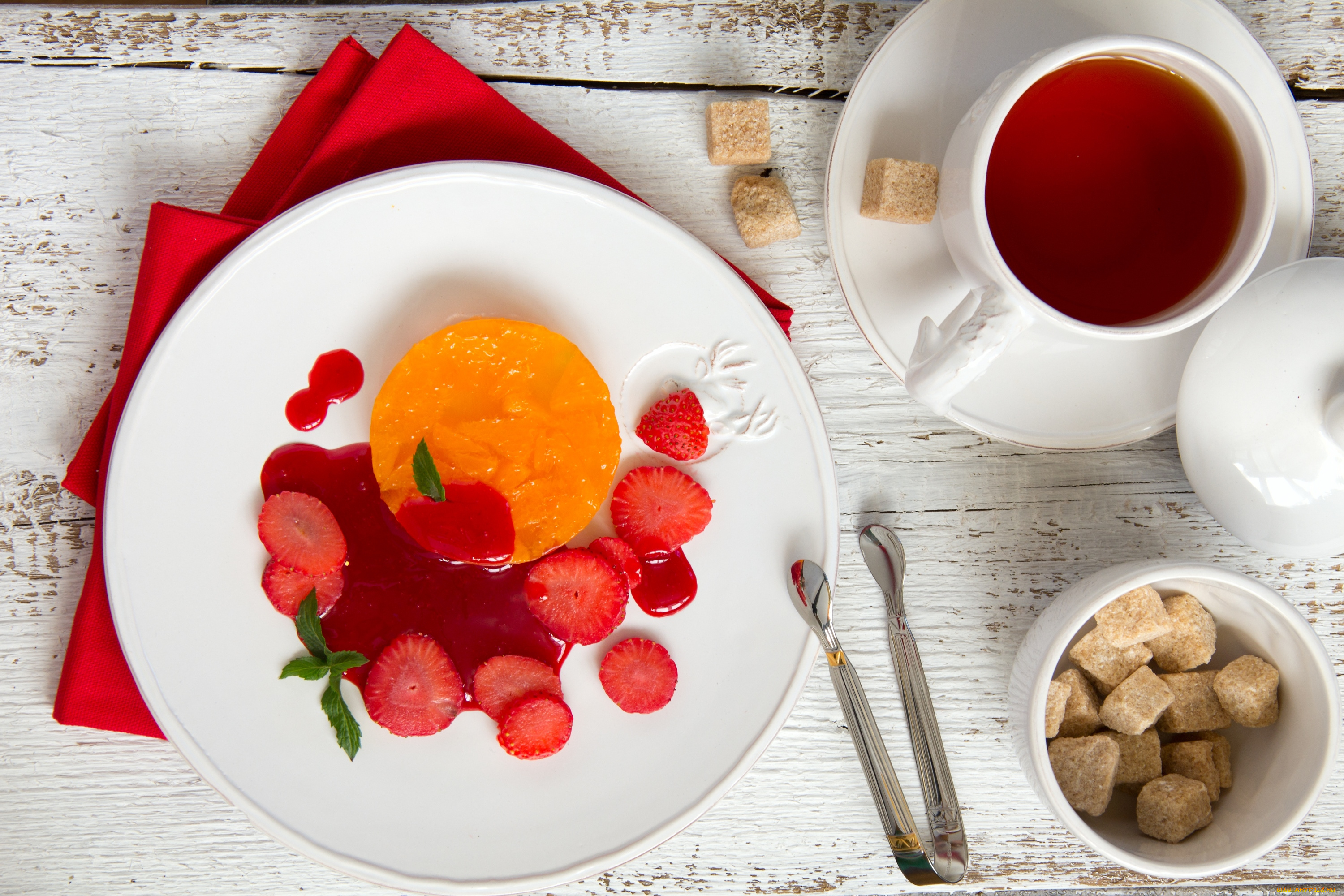 еда, разное, фрукты, сахар, чай