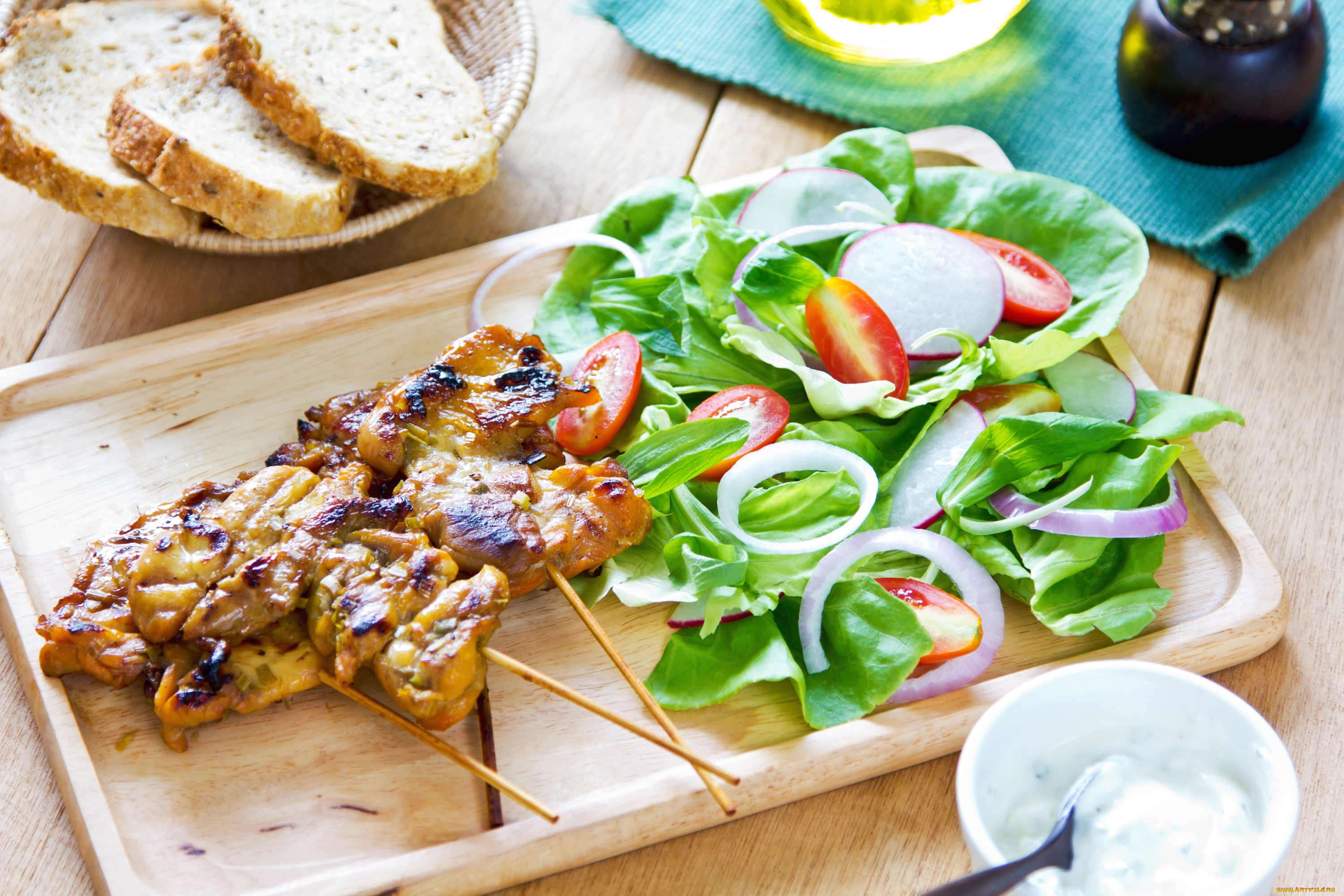 еда, шашлык, , барбекю, мясо, салат