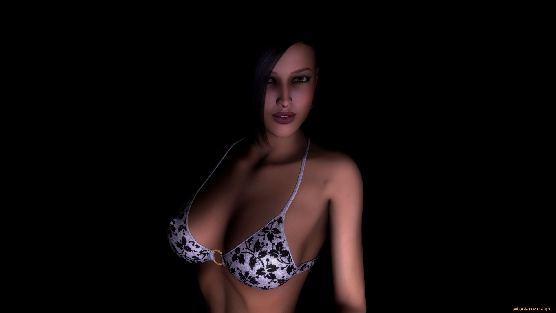 3д, графика, люди, , people, фон, взгляд, девушка