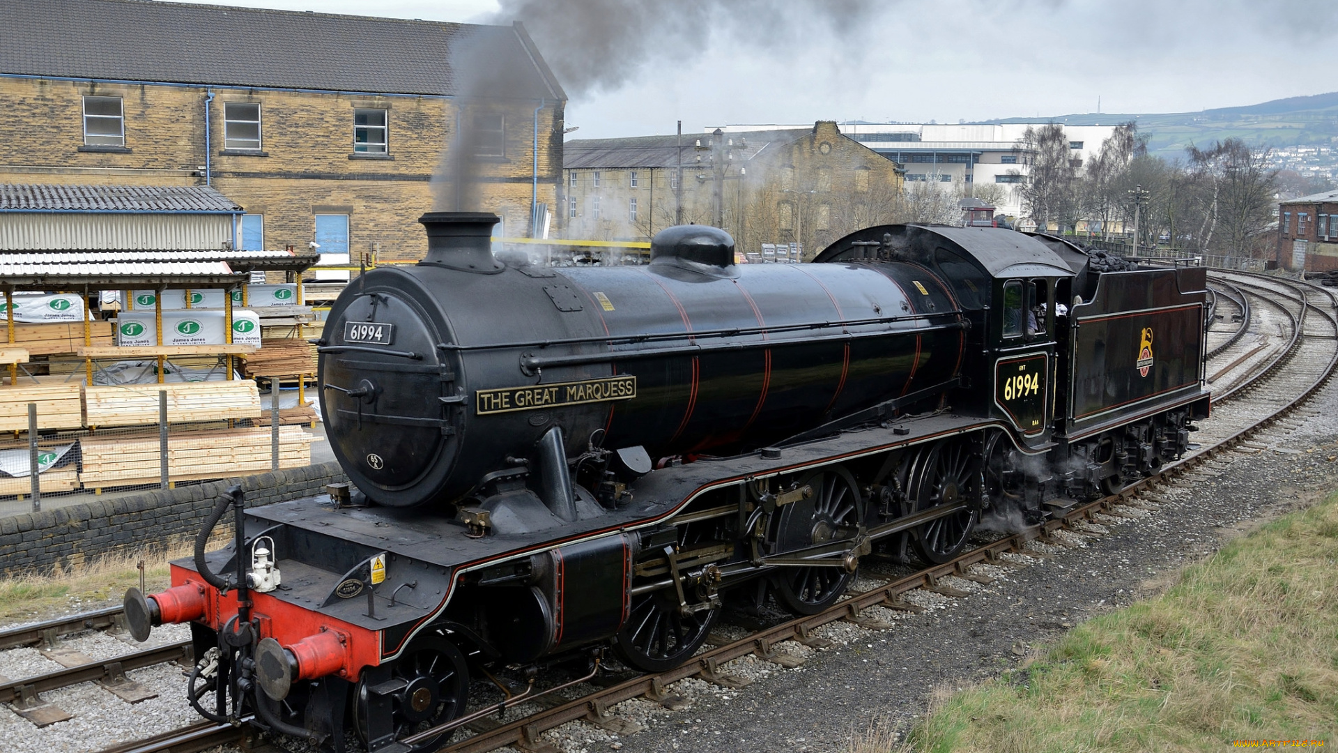 техника, паровозы, дорога, паровоз, железная