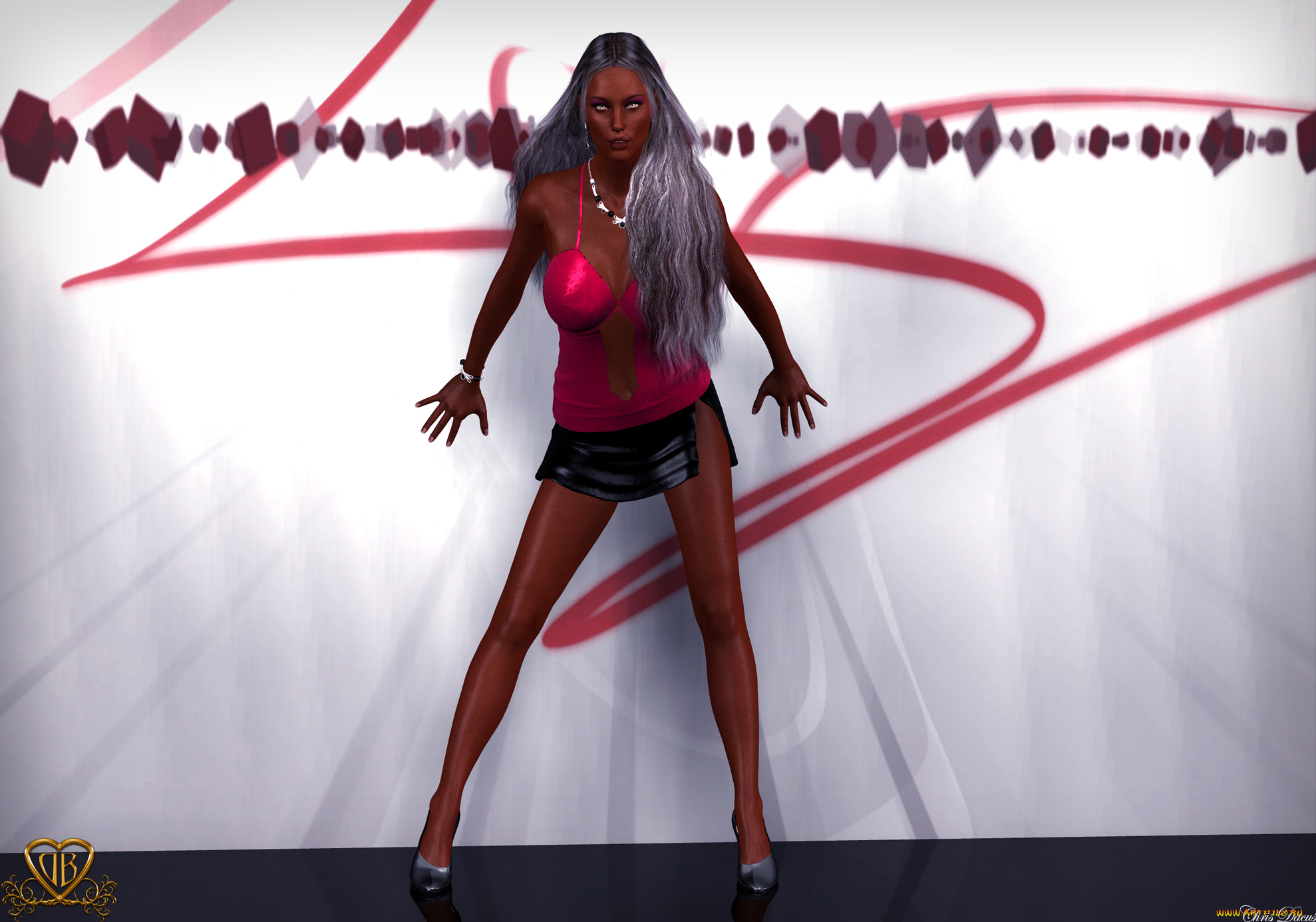 3д, графика, эльфы, , elves, фон, взгляд, эльфийка