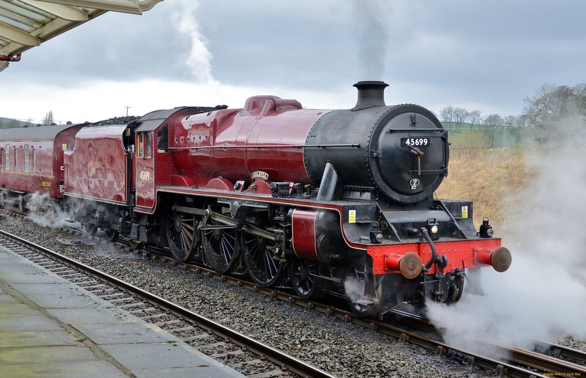 техника, паровозы, паровоз, дорога, железная