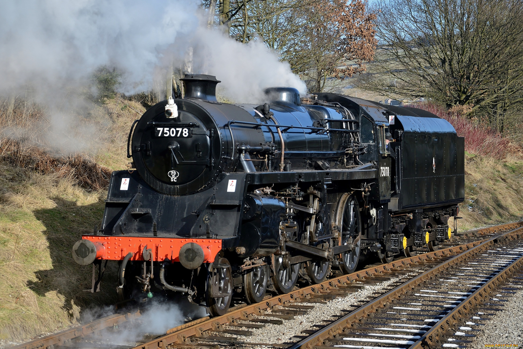 техника, паровозы, дорога, железная, паровоз