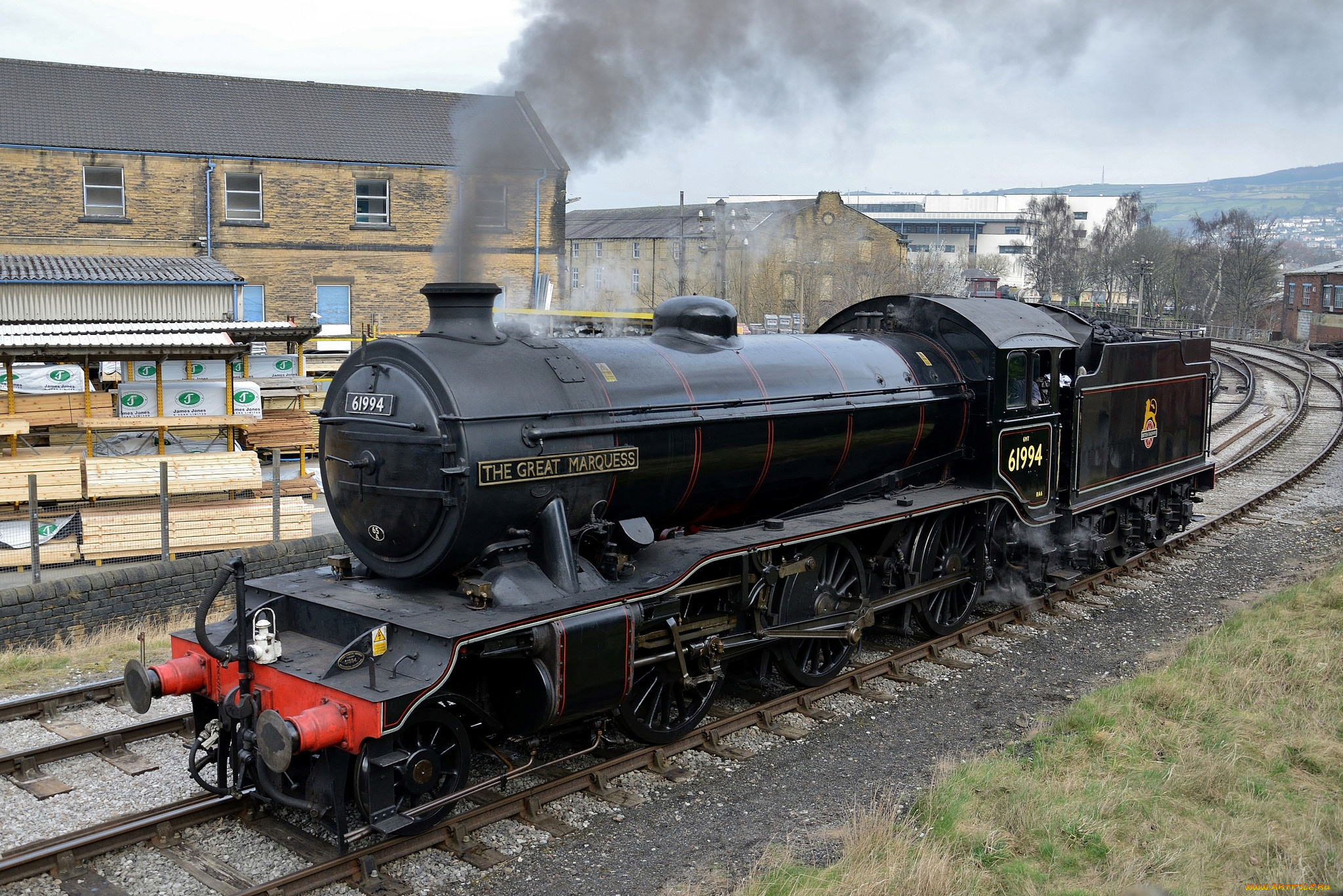 техника, паровозы, дорога, паровоз, железная