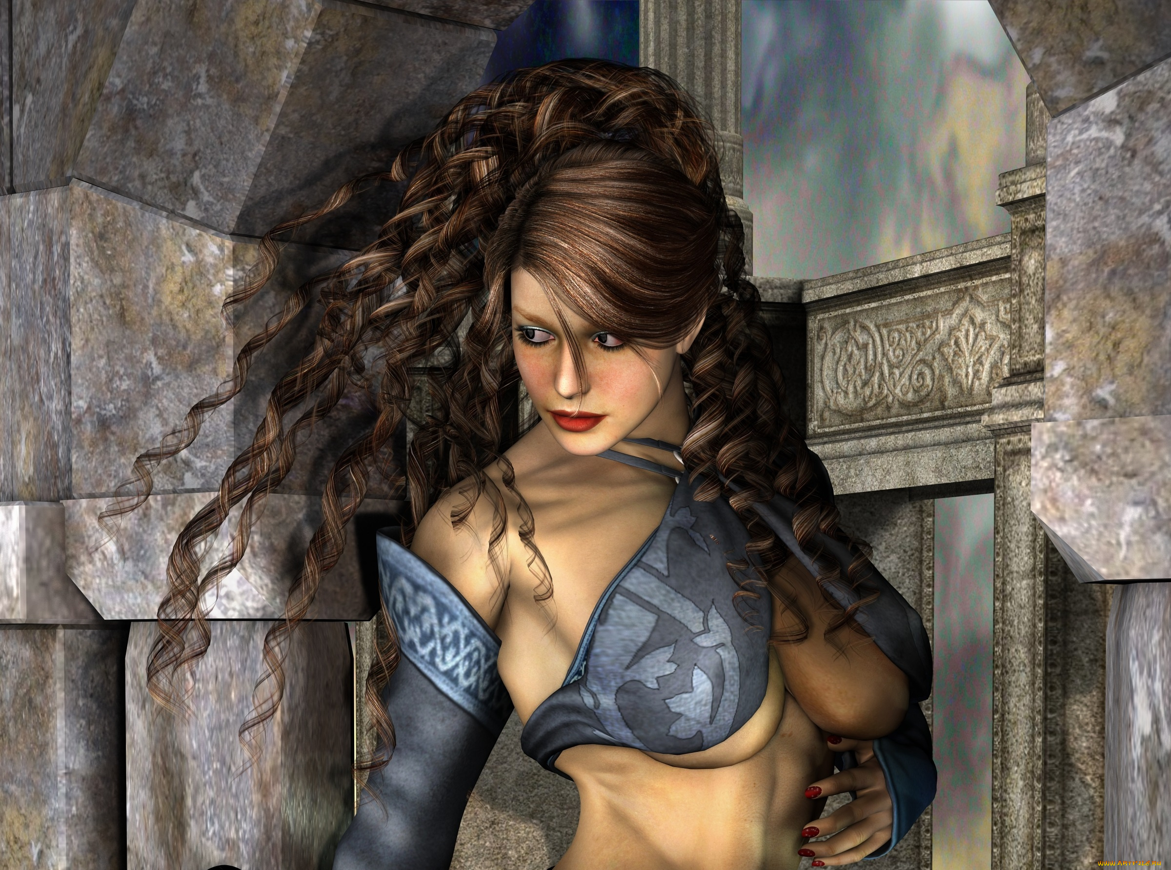 3д, графика, люди, , people, фон, взгляд, девушка