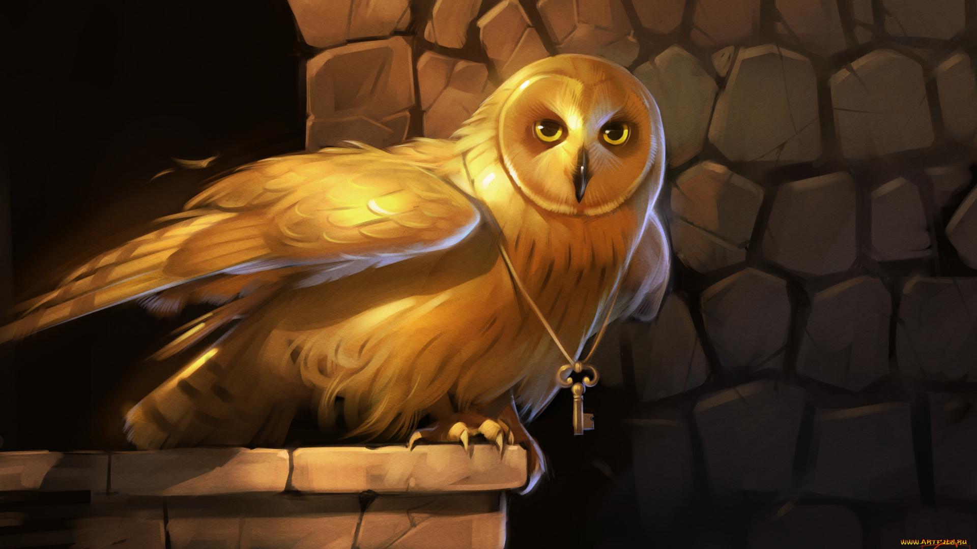 gaudibuendia, рисованное, животные, , птицы, , совы, , филины, сова, ключ