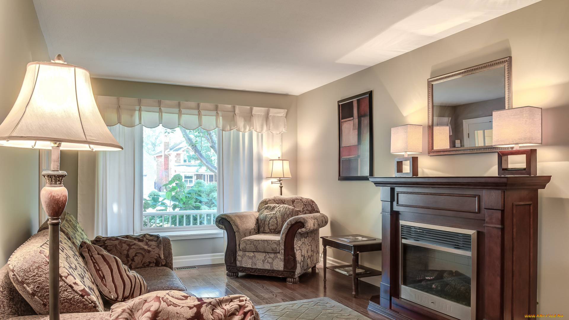 интерьер, гостиная, комната, мебель