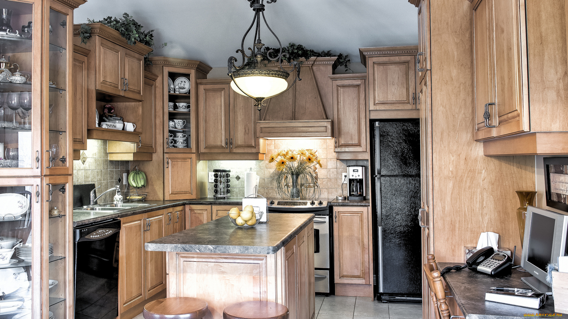 интерьер, кухня, мебель, комната