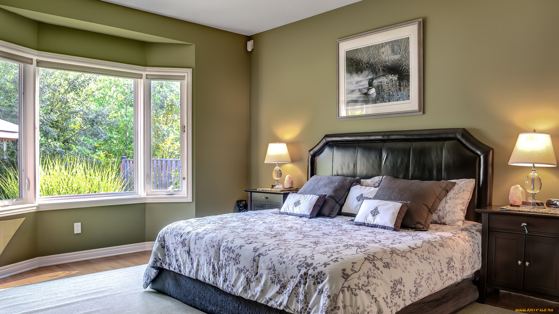 интерьер, спальня, комната, мебель