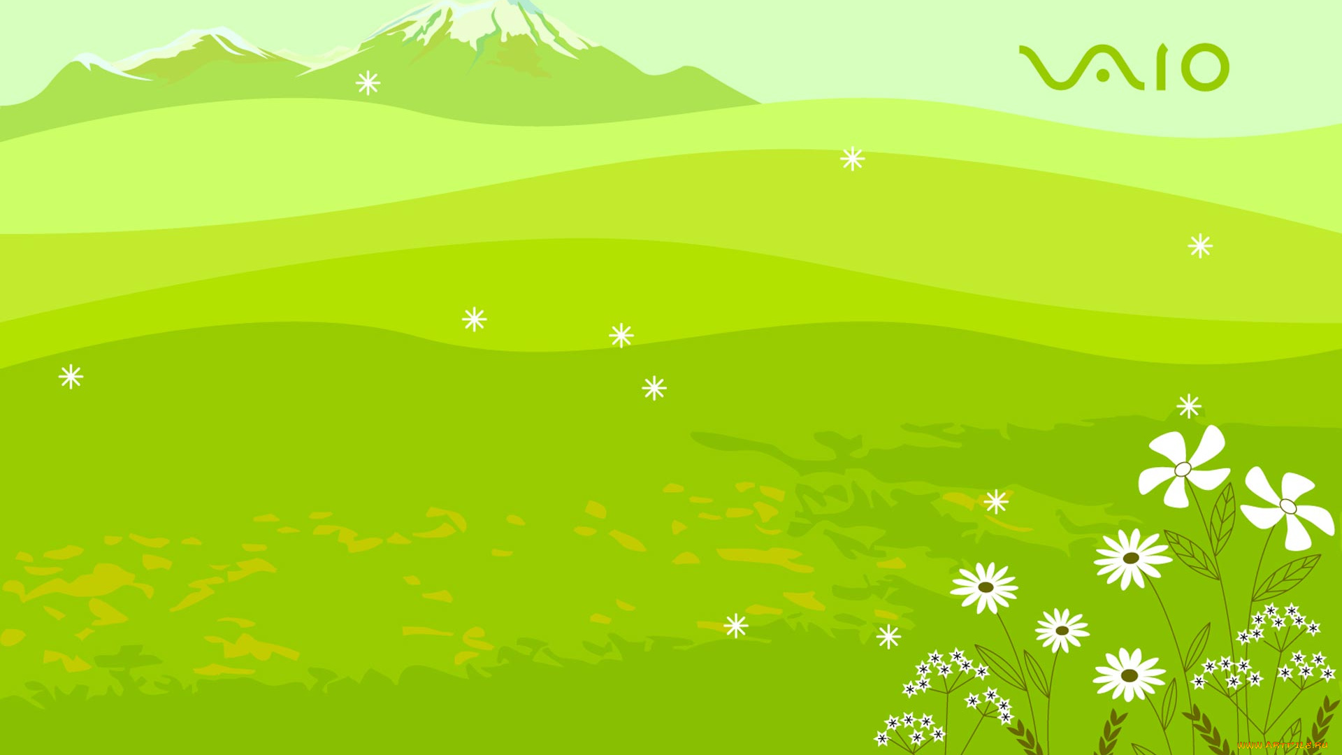 компьютеры, vaio, фон, логотип