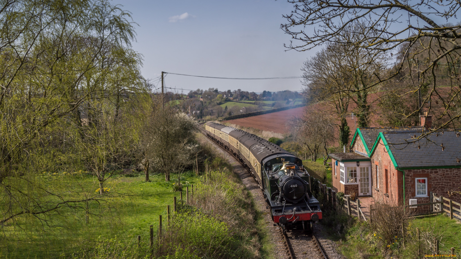 техника, паровозы, паровоз, рельсы