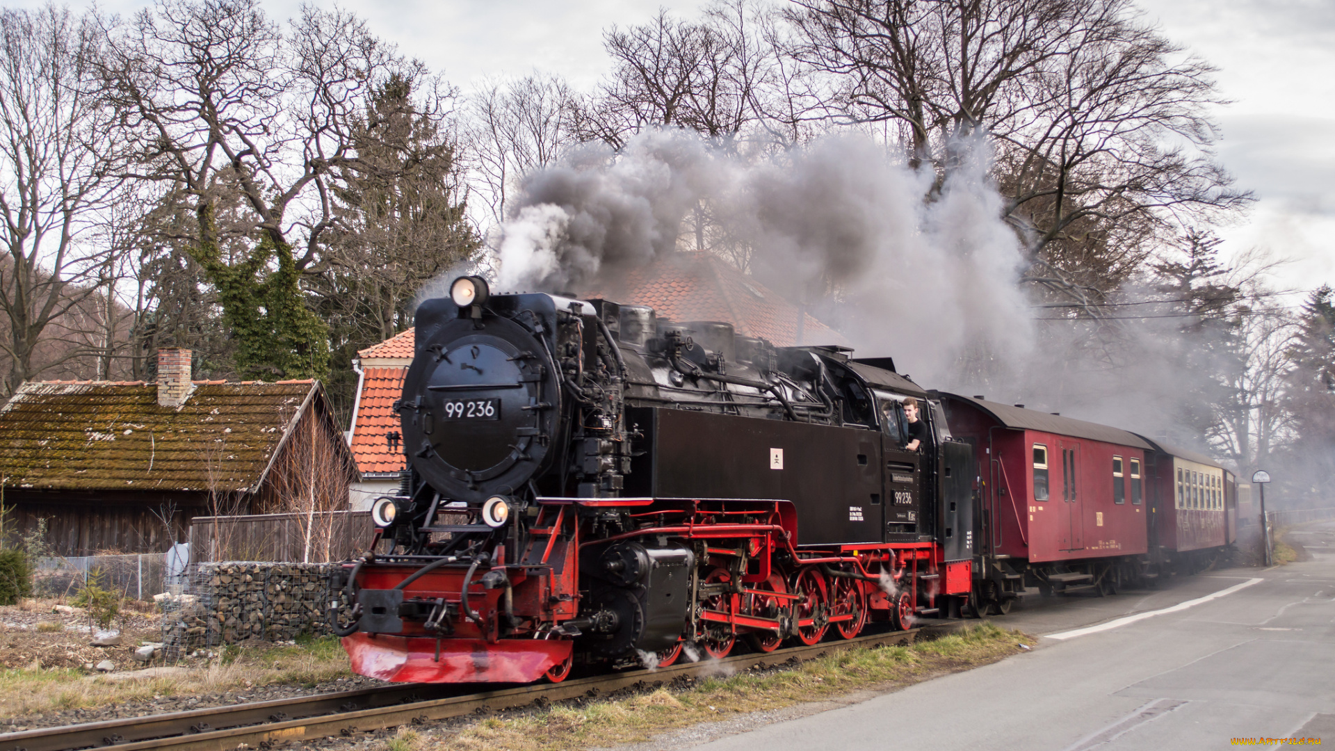 техника, паровозы, паровоз, рельсы