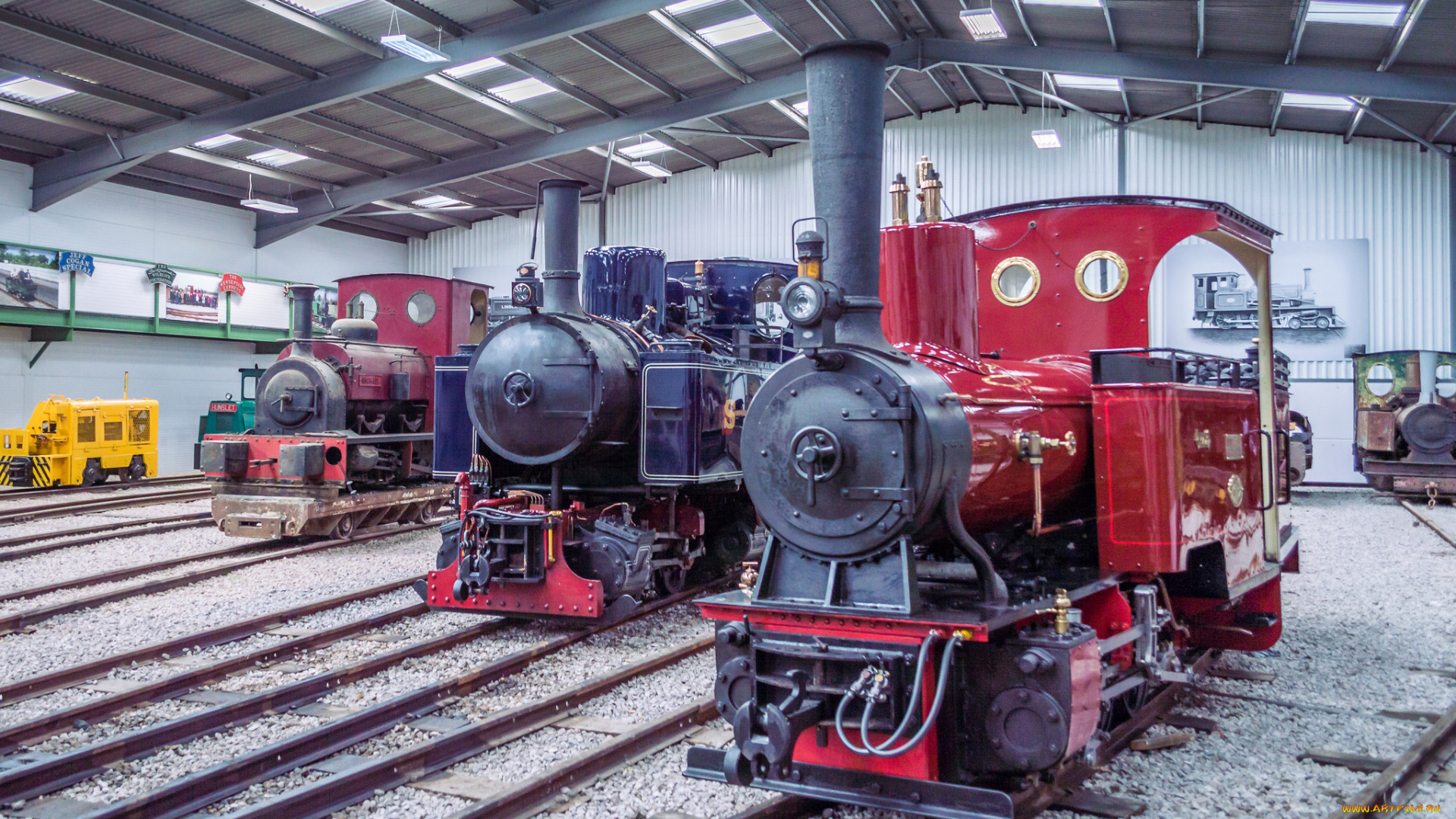 техника, паровозы, паровоз, рельсы