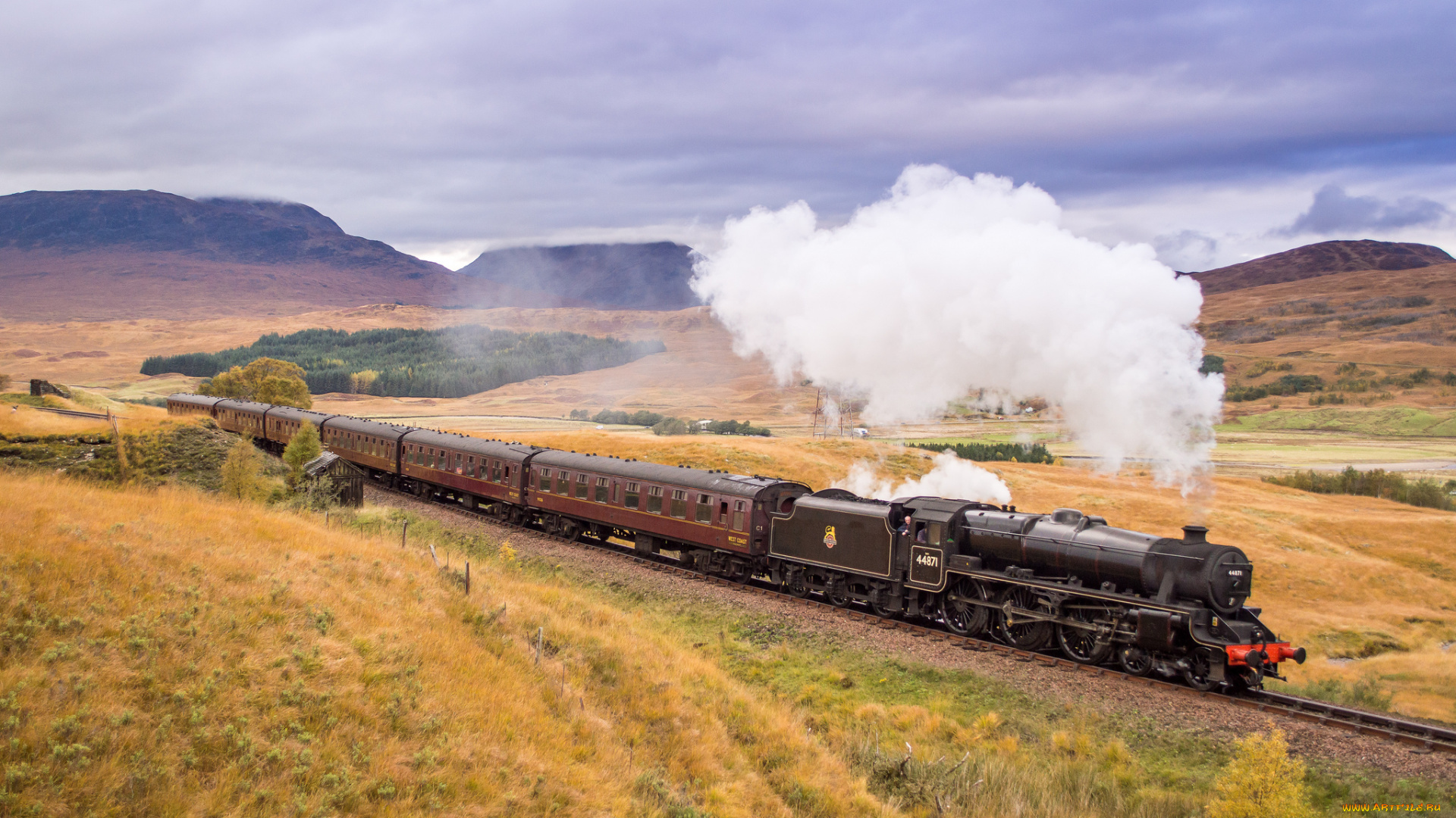 техника, паровозы, паровоз, рельсы