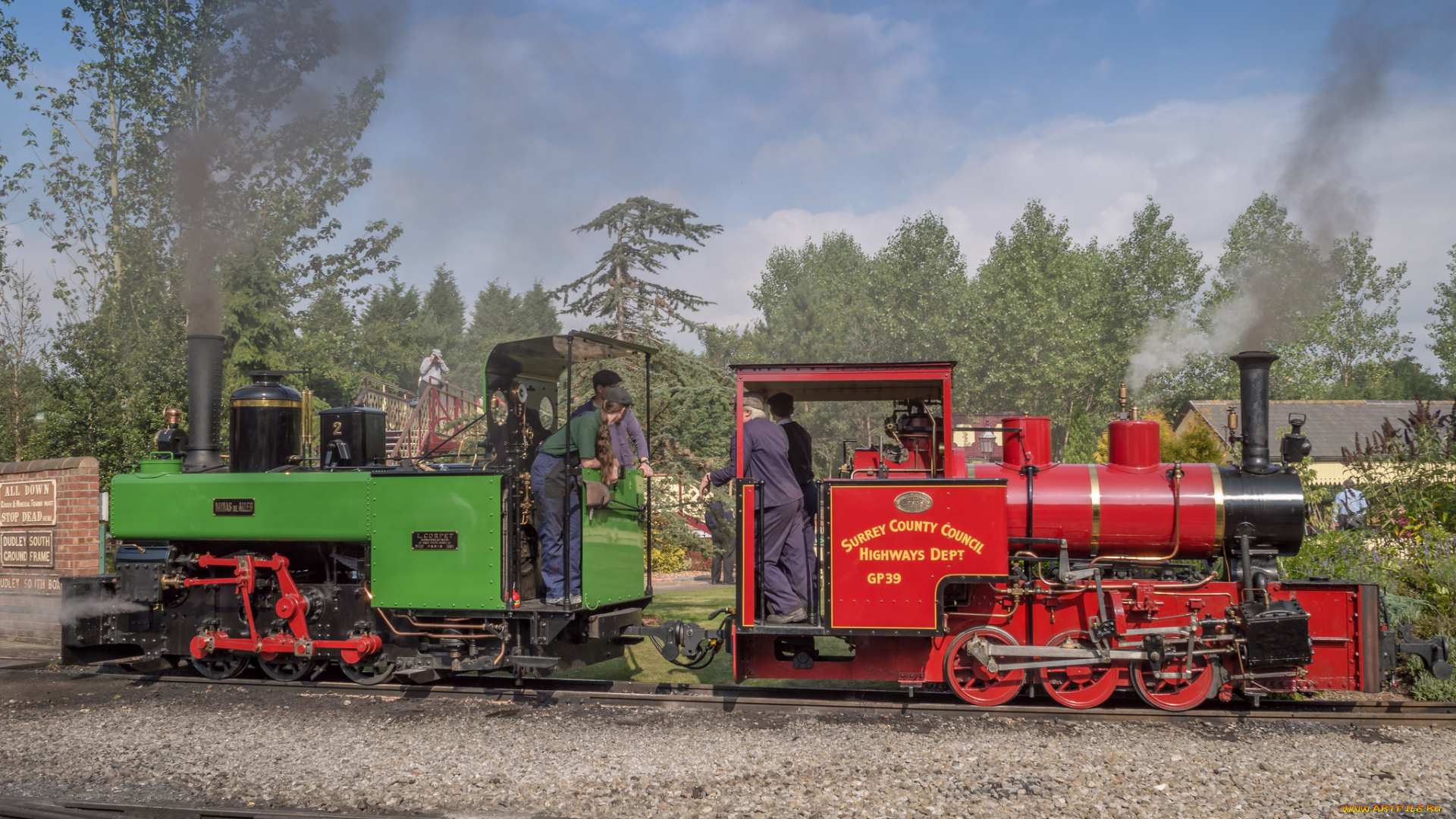 техника, паровозы, рельсы, паровоз