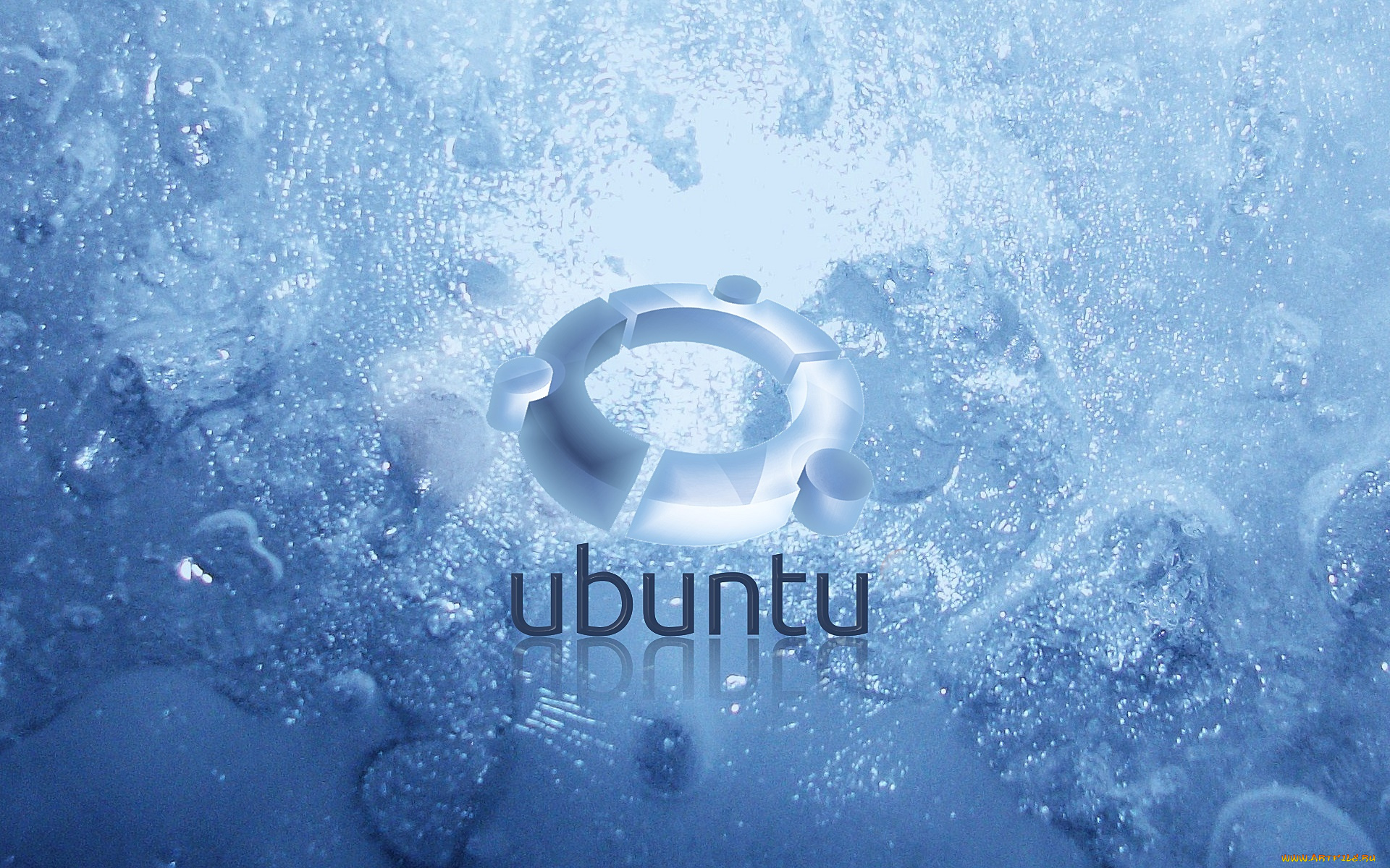 компьютеры, ubuntu, linux, фон, логотип