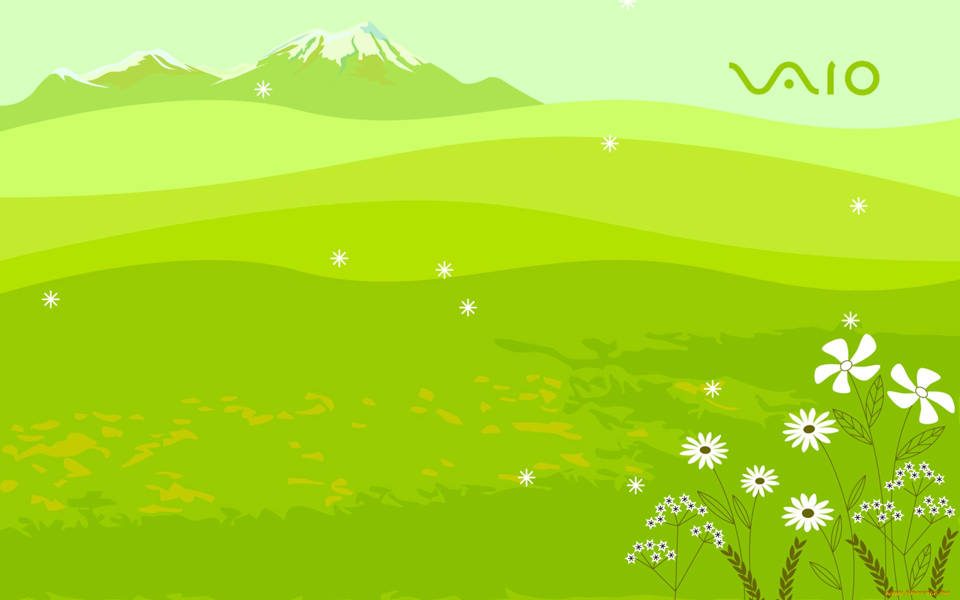 компьютеры, vaio, фон, логотип