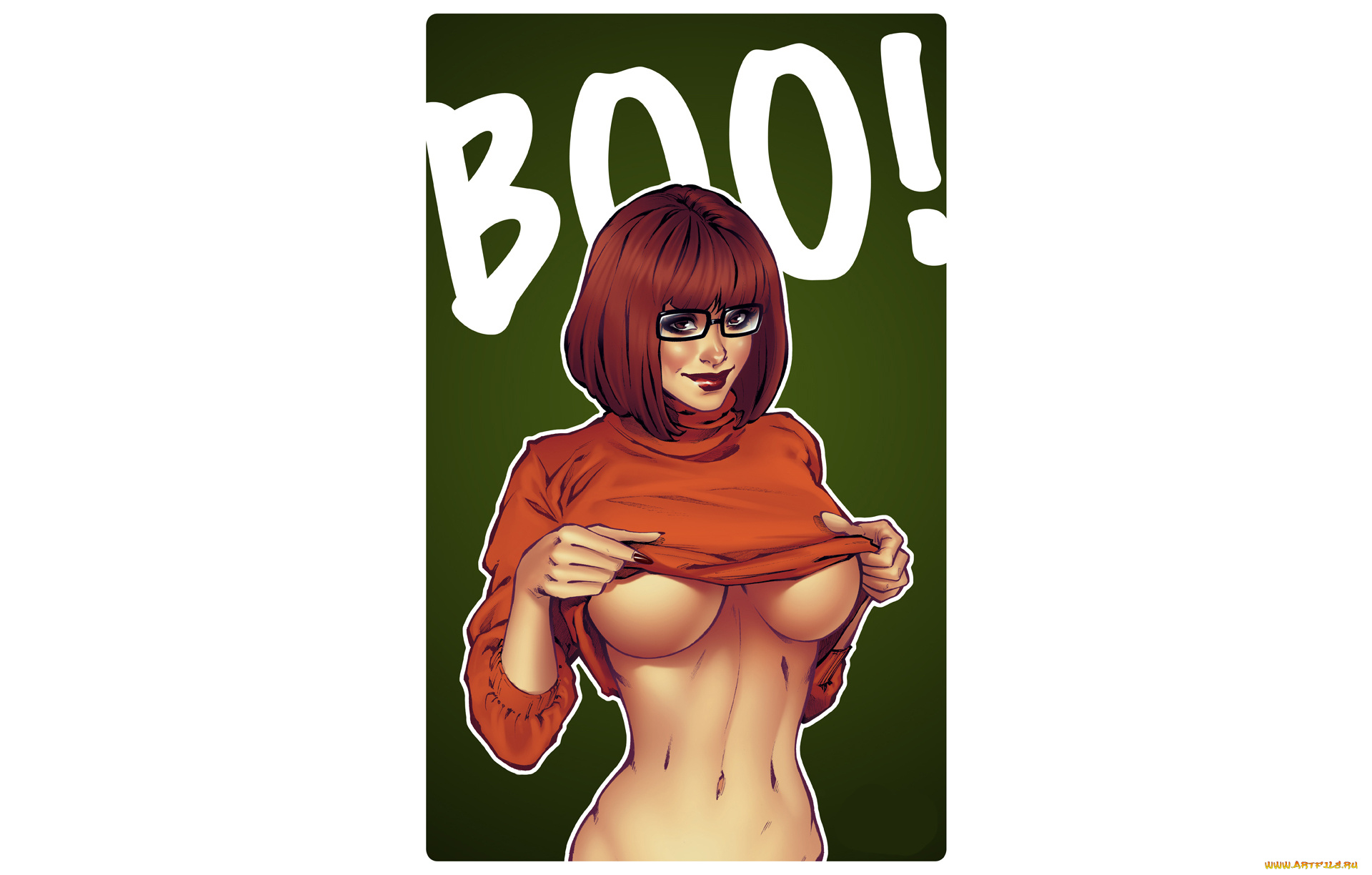 рисованное, люди, девушка, фон, взгляд, очки, улыбка