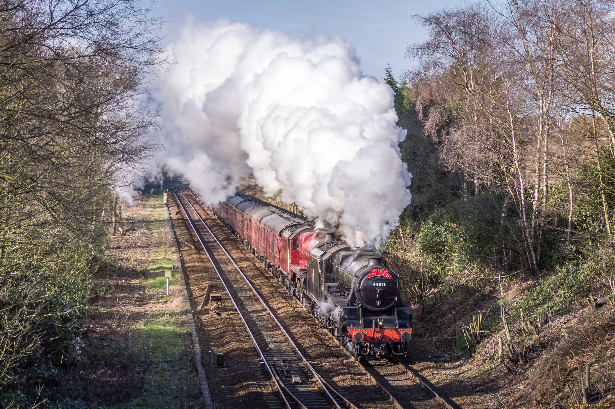 техника, паровозы, паровоз, рельсы
