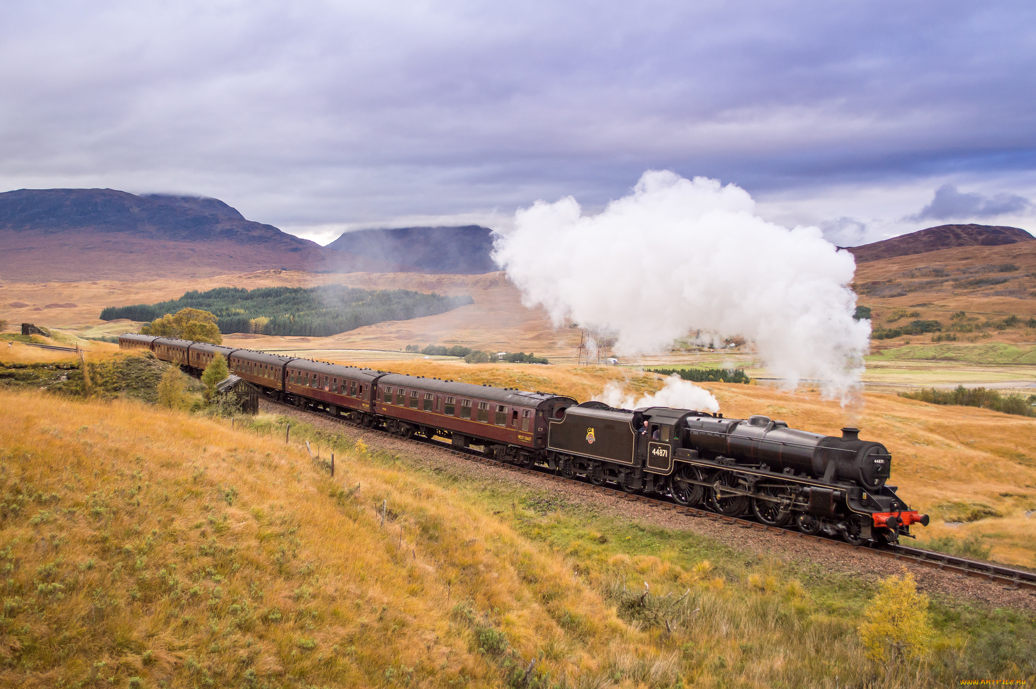 техника, паровозы, паровоз, рельсы