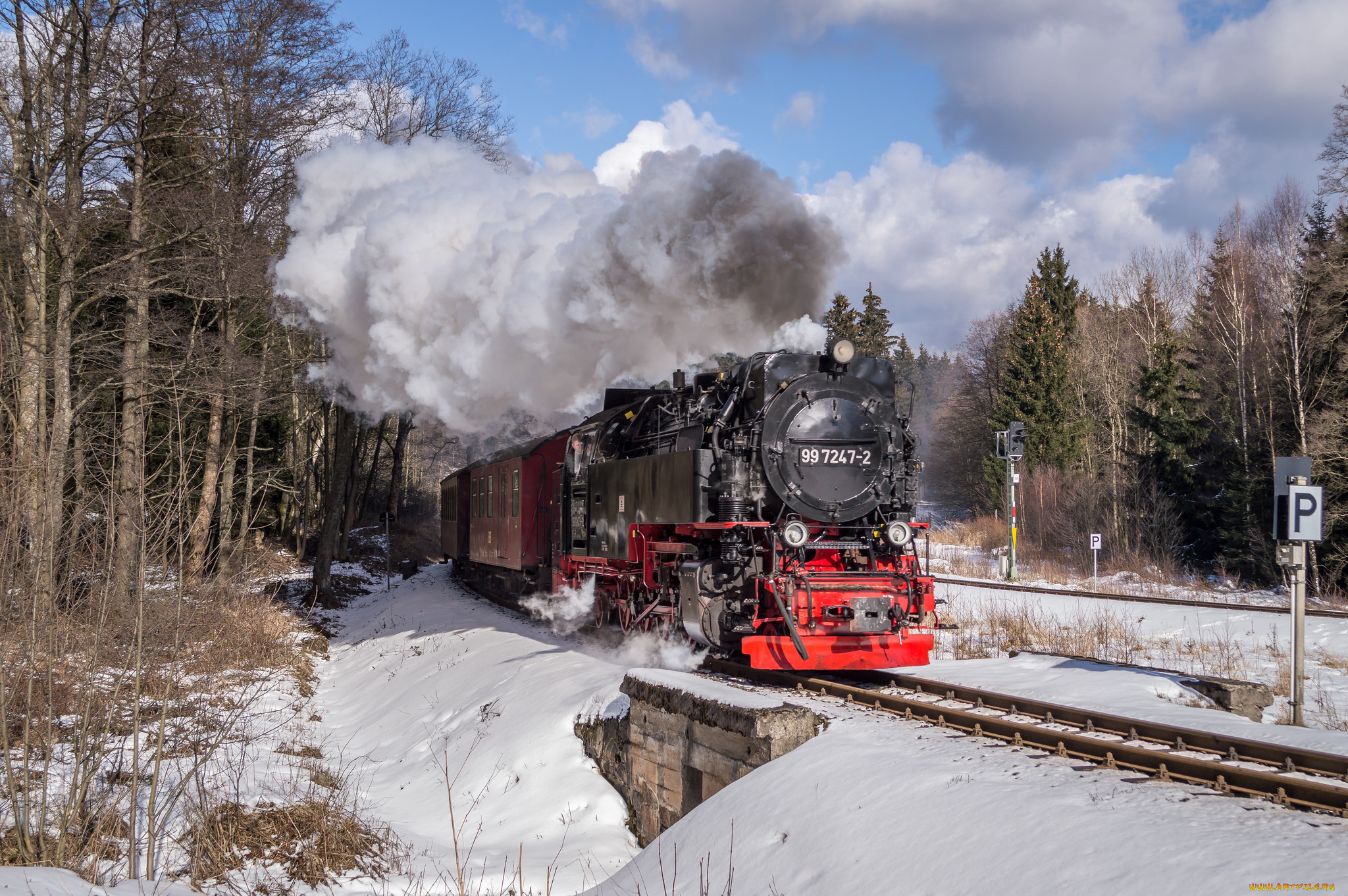 техника, паровозы, рельсы, паровоз