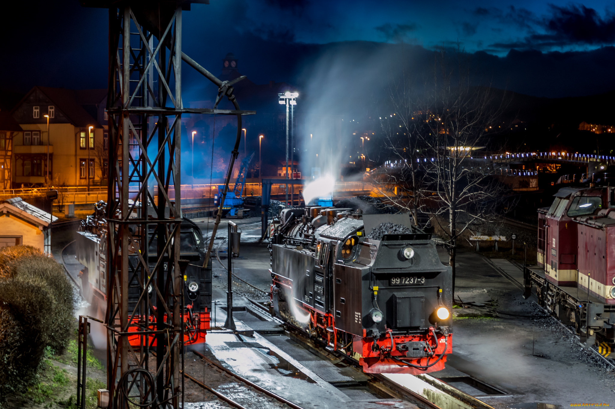 техника, паровозы, рельсы, паровоз