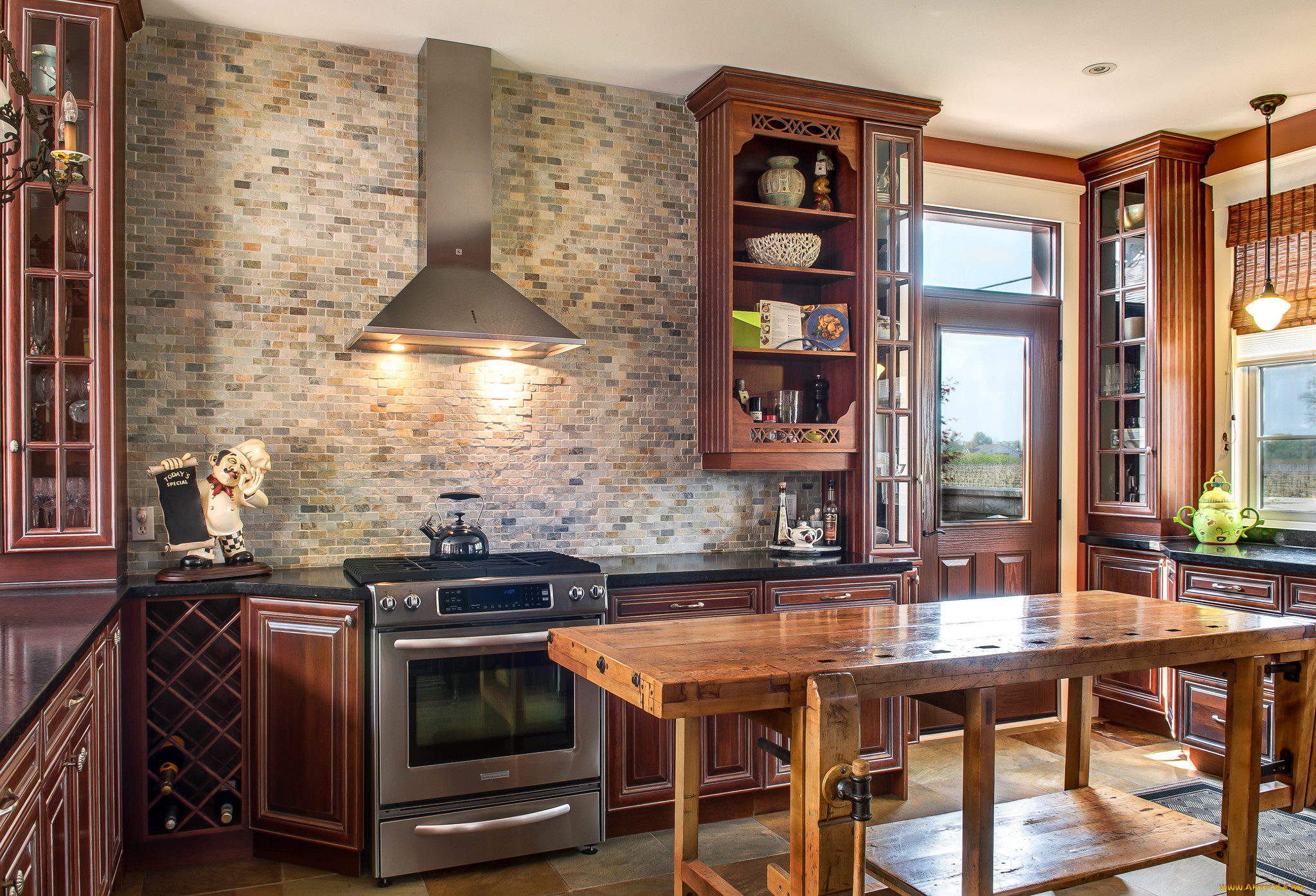 интерьер, кухня, комната, мебель