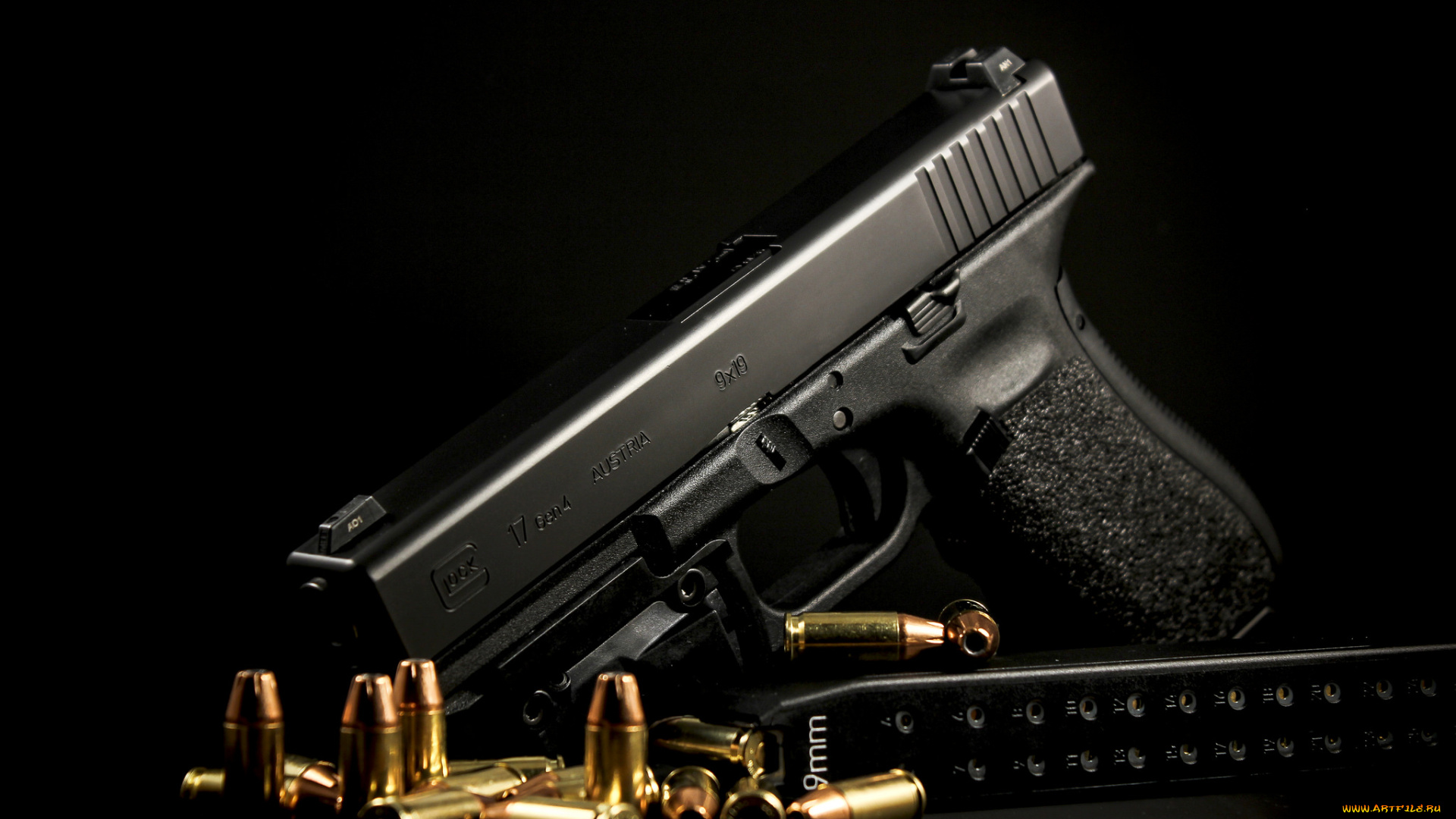 glock, 17, оружие, пистолеты, ствол