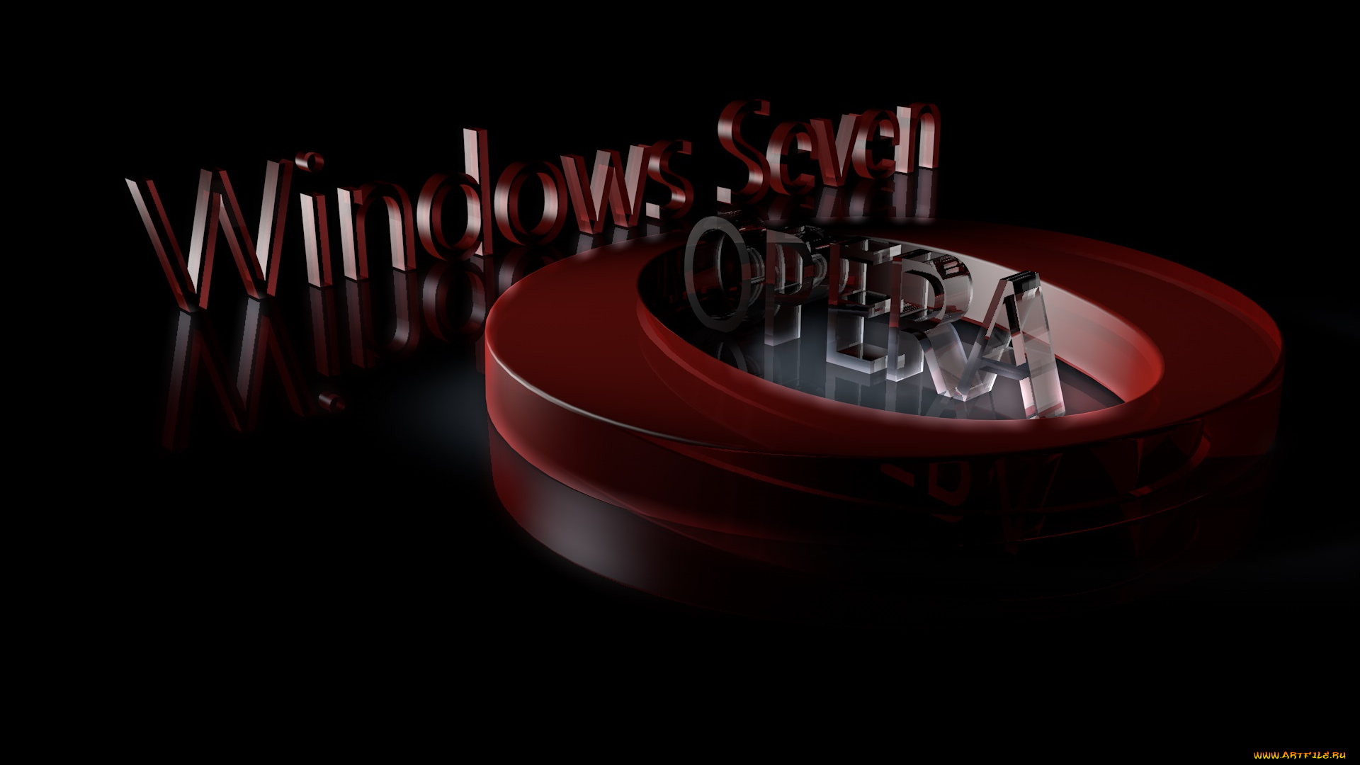 компьютеры, opera, фон, логотип