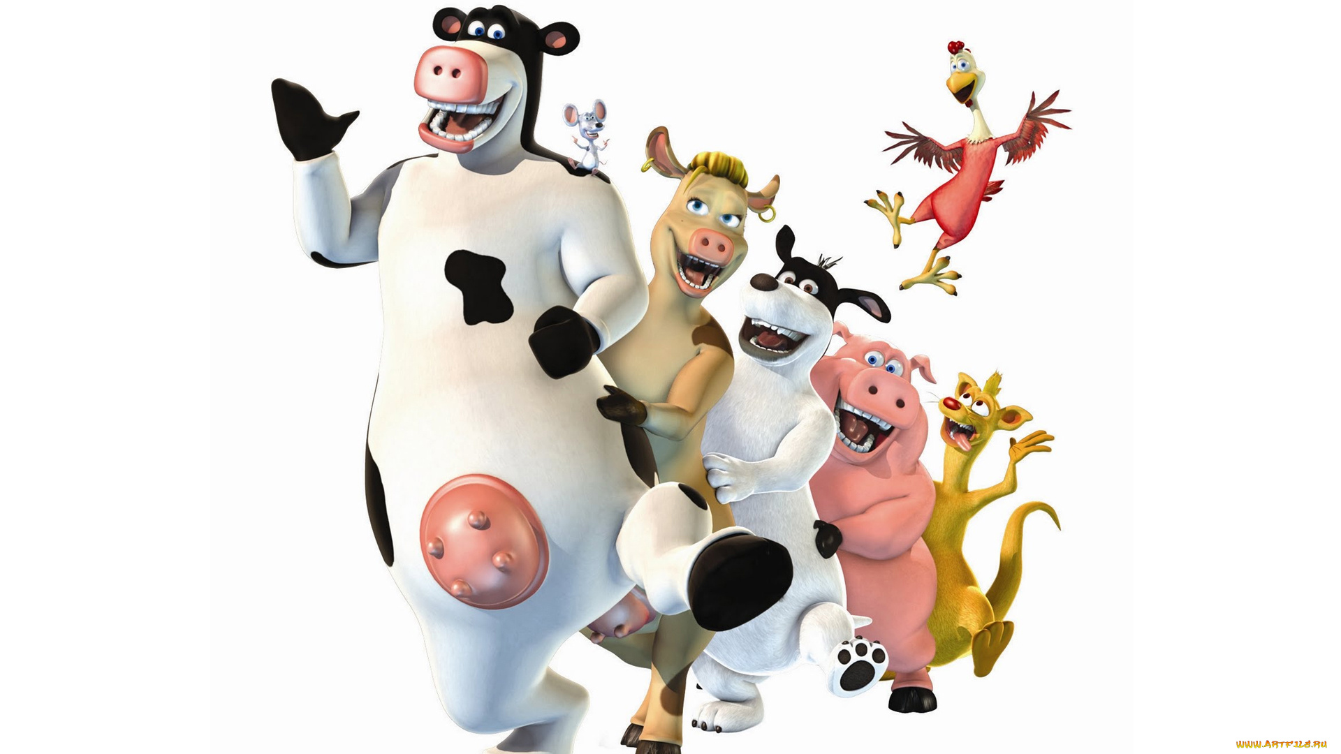 мультфильмы, barnyard, , the, original, party, персонаж
