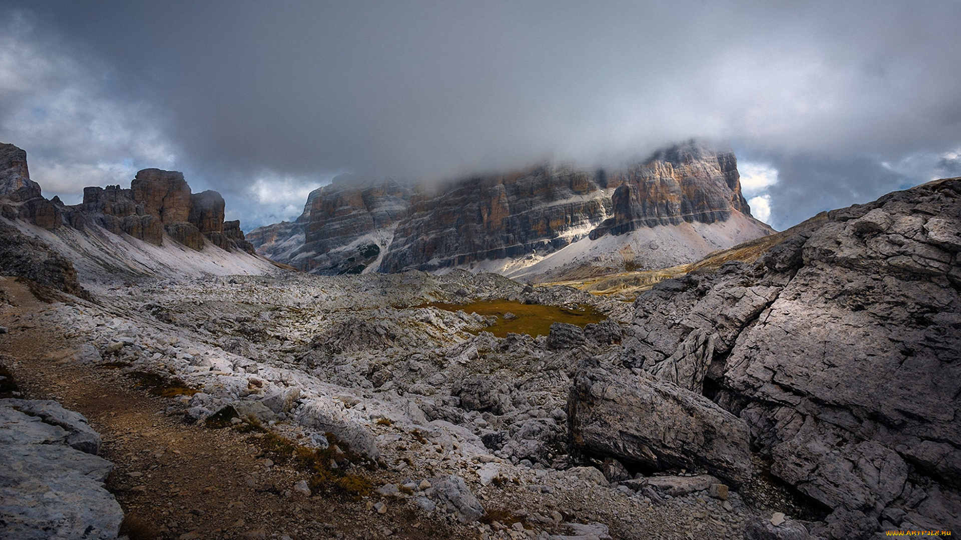 природа, горы, облака