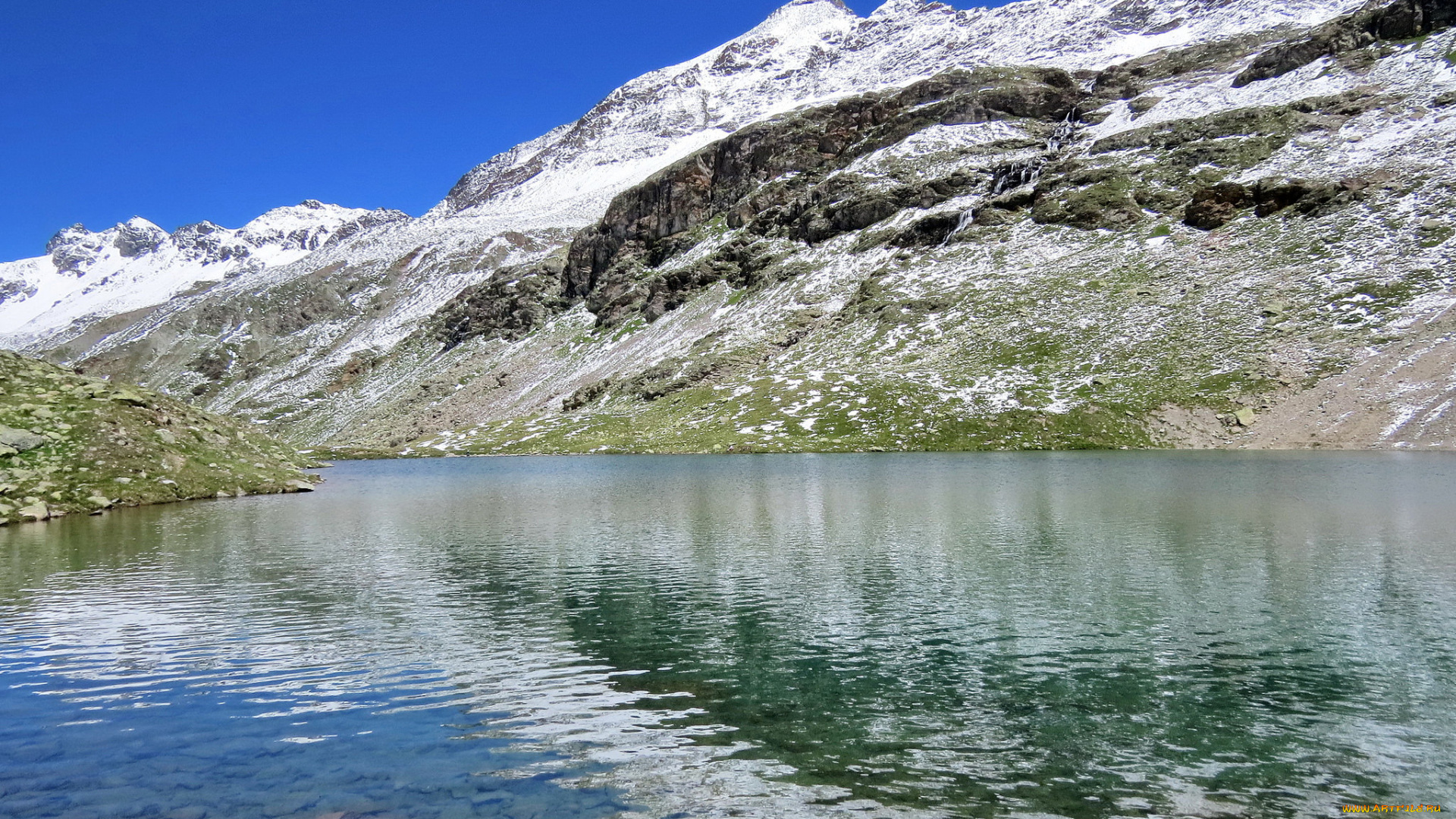 природа, реки, озера, горы, озеро, облака