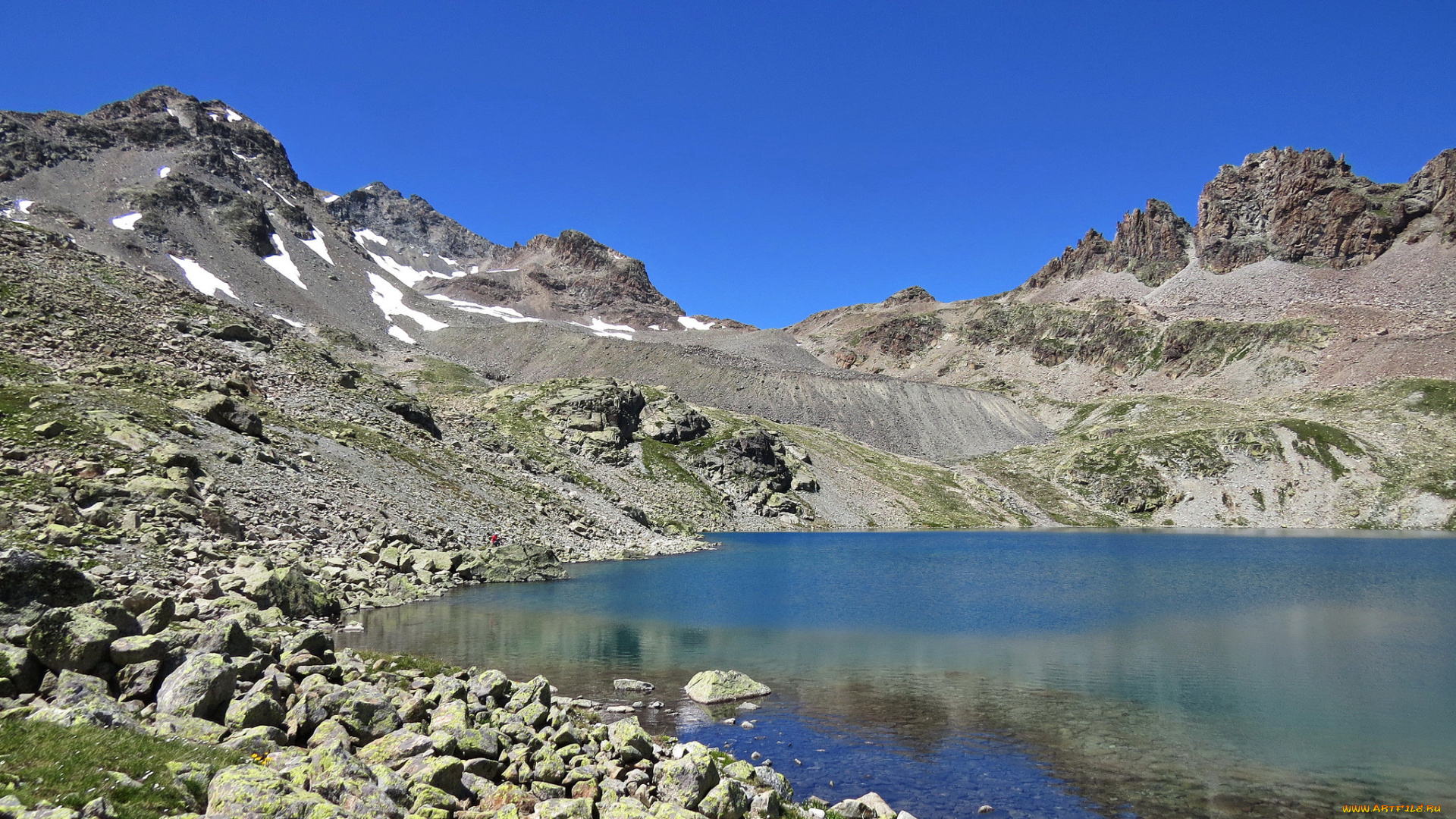 природа, реки, озера, горы, озеро, облака