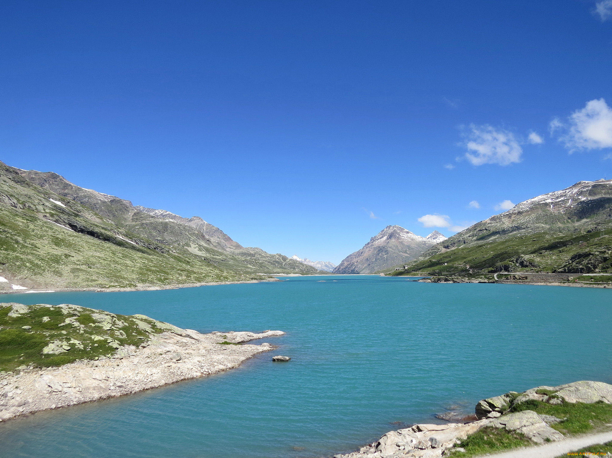 природа, реки, озера, горы, озеро, облака