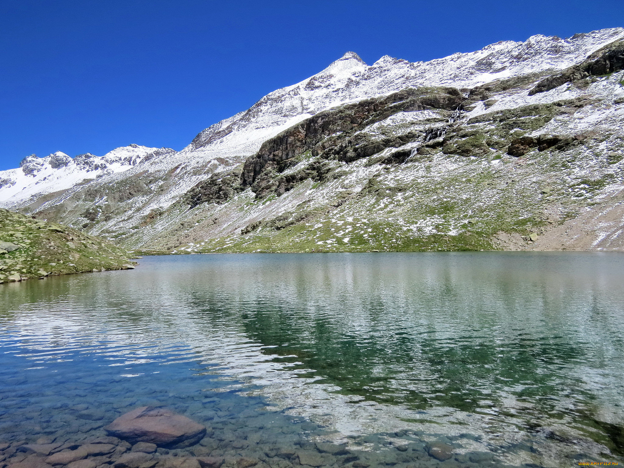 природа, реки, озера, горы, озеро, облака