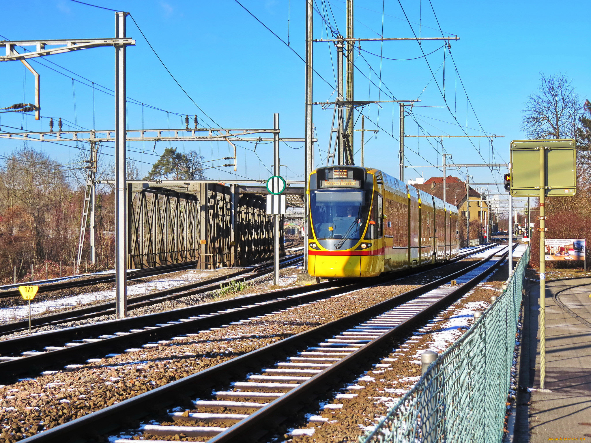 техника, трамваи, поезд, рельсы