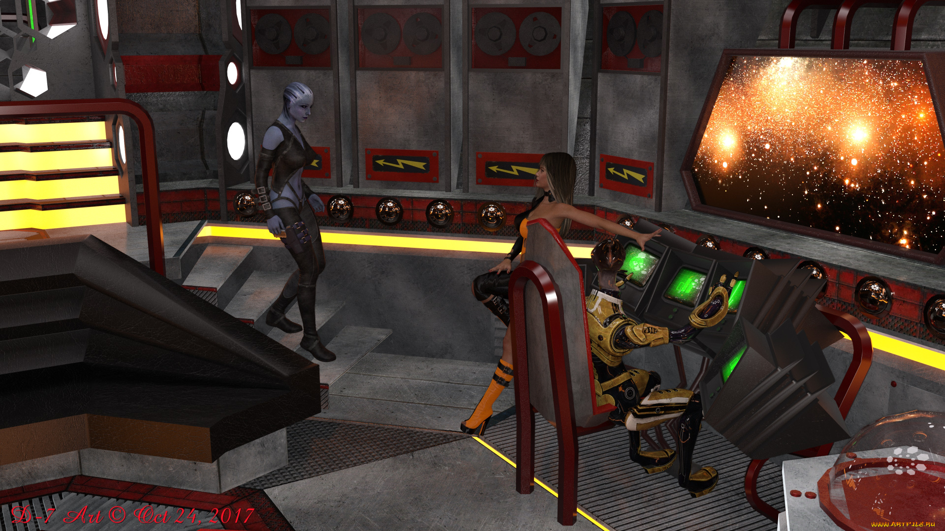 3д, графика, фантазия, , fantasy, взгляд, девушка, фон