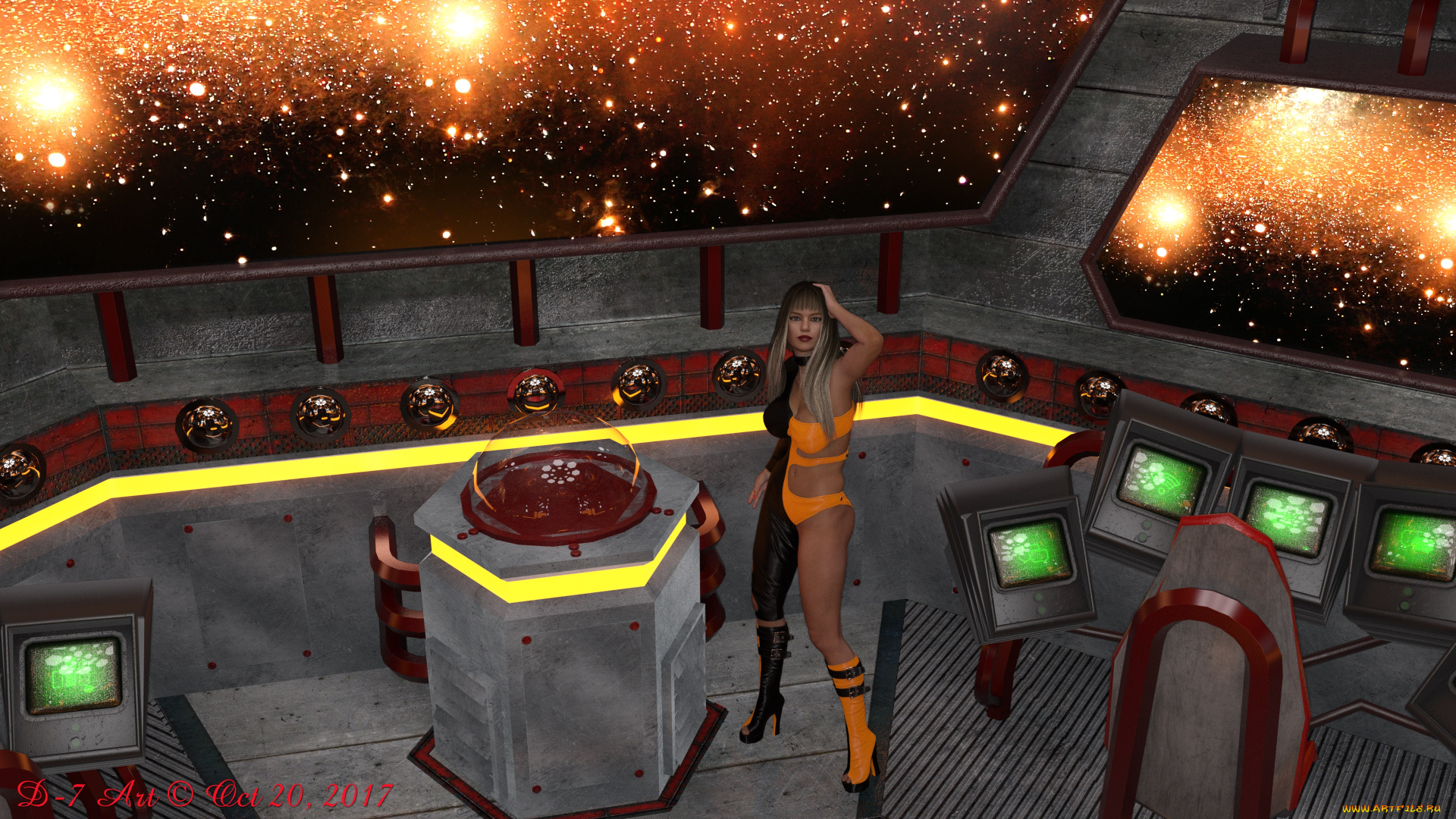 3д, графика, фантазия, , fantasy, взгляд, фон, девушка