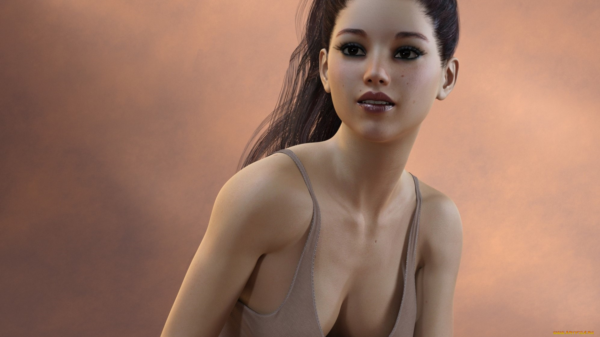 3д, графика, люди, , people, взгляд, девушка, фон