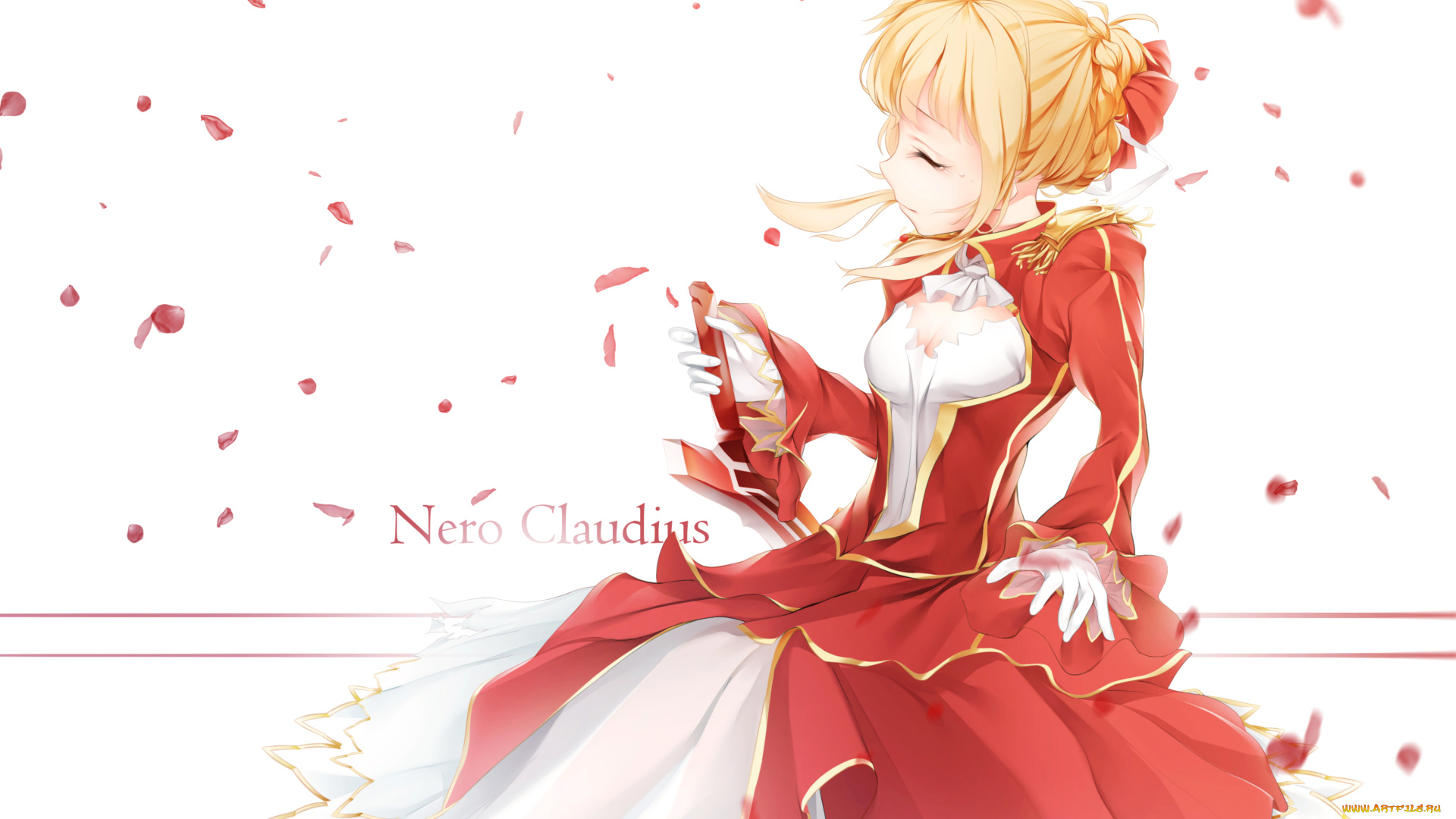 аниме, fate, stay, night, фон, взгляд, девушка