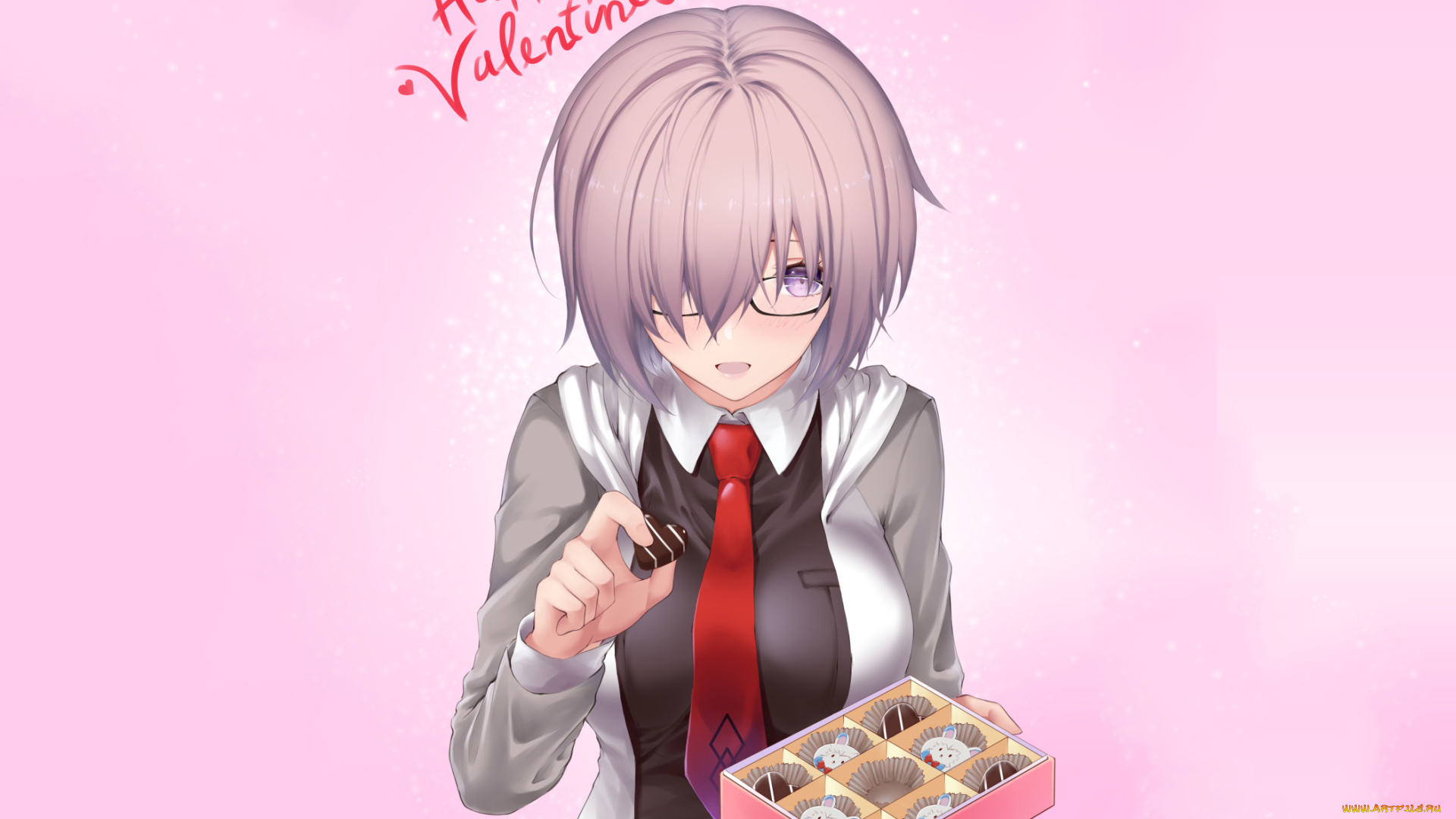 аниме, fate, stay, night, фон, взгляд, девушка