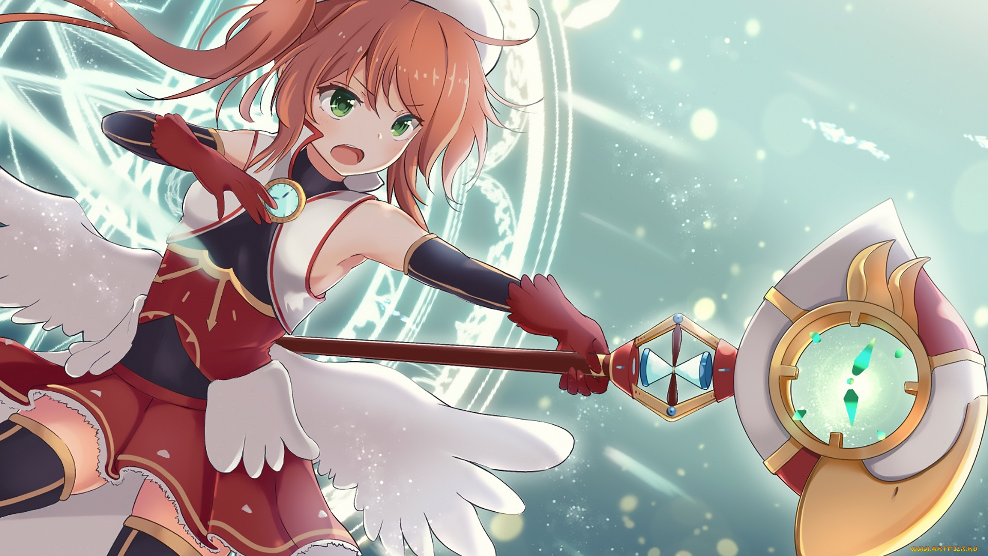 аниме, магия, , колдовство, , halloween, фон, девушка, взгляд