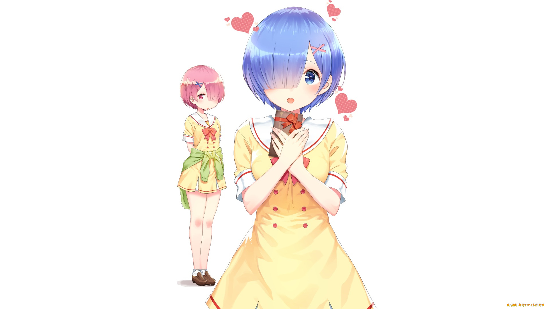 аниме, re, , zero, kara, hajimeru, isekai, seikatsu, девушка, взгляд, фон