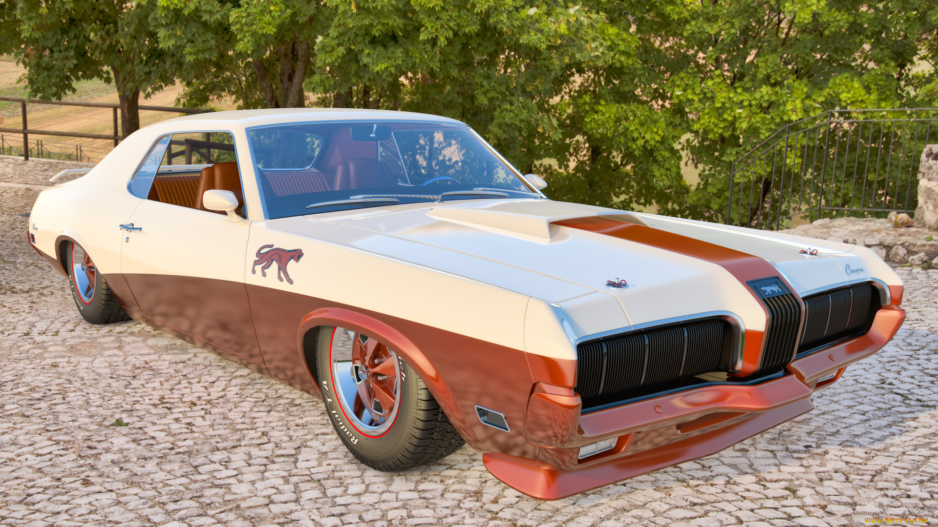 автомобили, 3д, фон, автомобиль