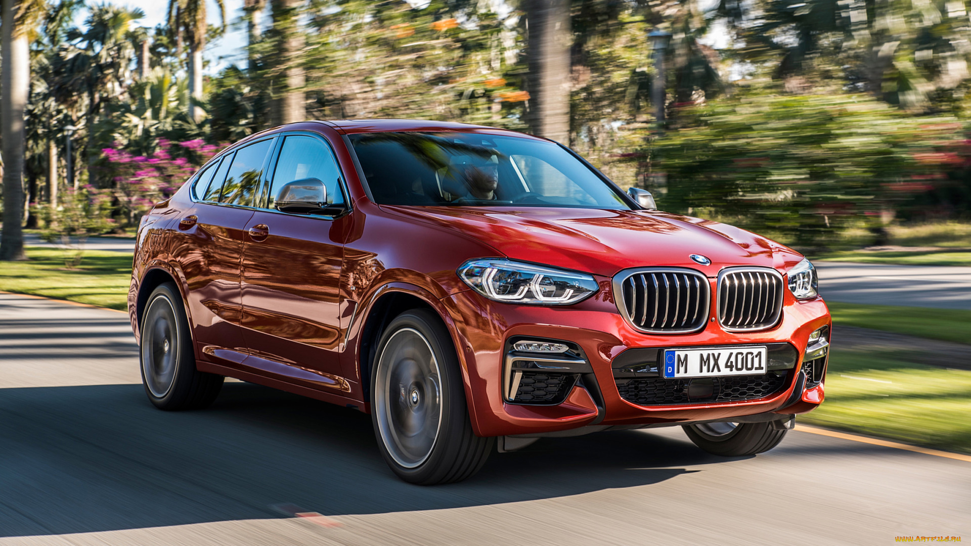 bmw, x4, m40d, 2019, автомобили, bmw, x4, m40d, 2019, red