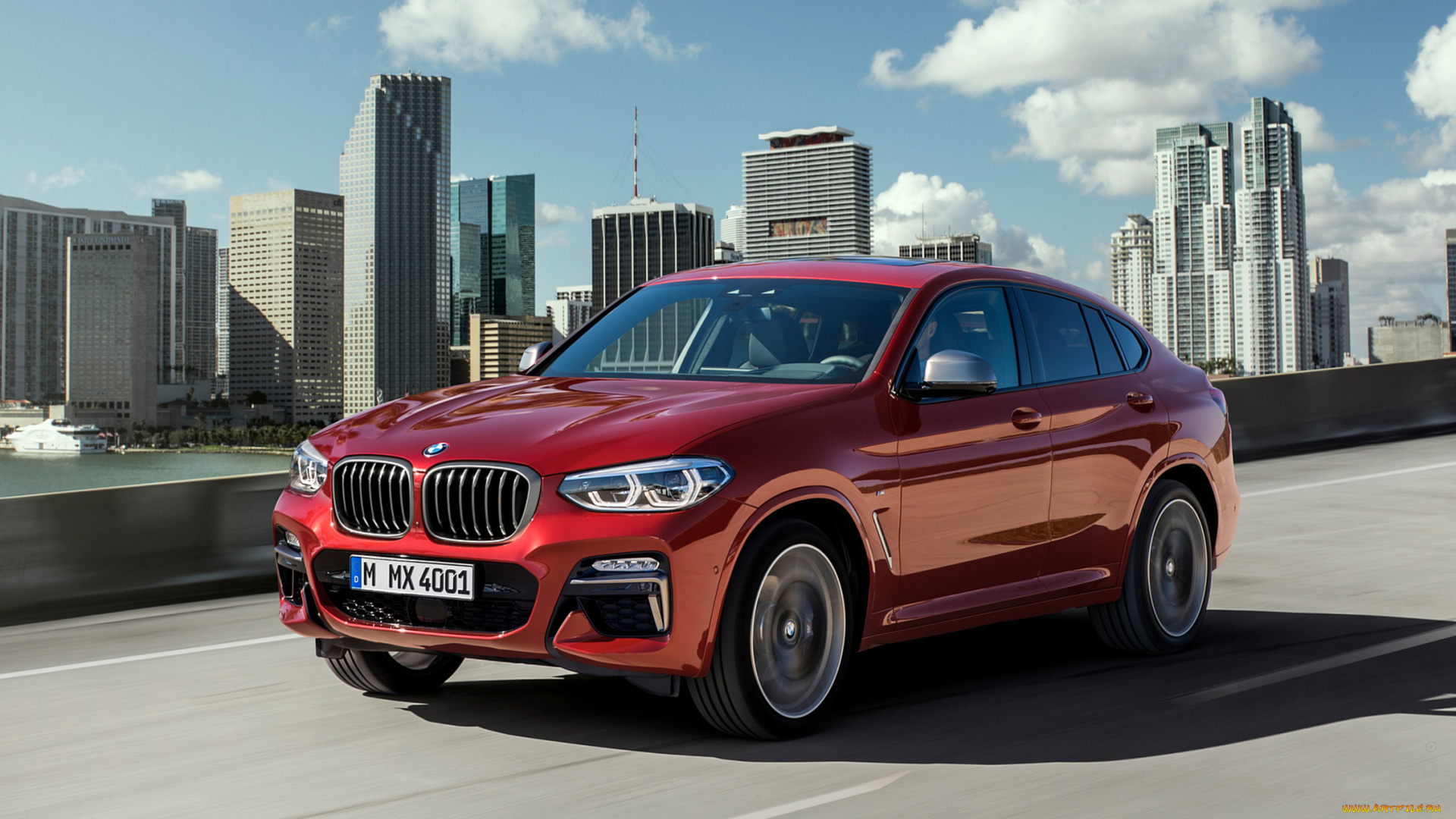 bmw, x4, m40d, 2019, автомобили, bmw, x4, m40d, 2019, red