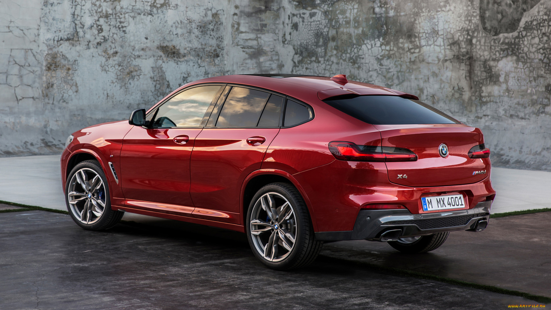 bmw, x4, m40d, 2019, автомобили, bmw, x4, m40d, 2019, red